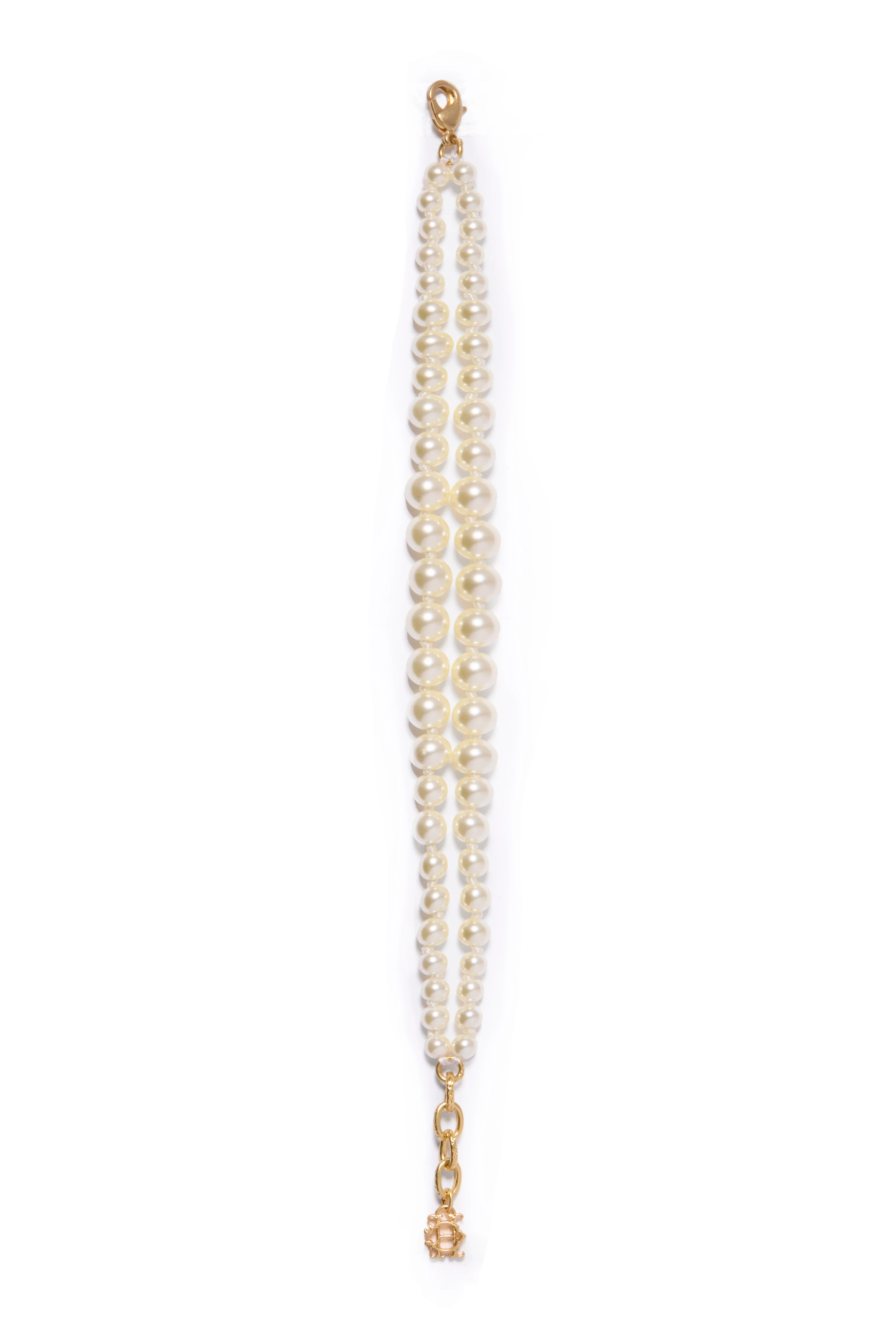 2 Layer Pearl Bracelet (Champagne Pearl) - Image 4