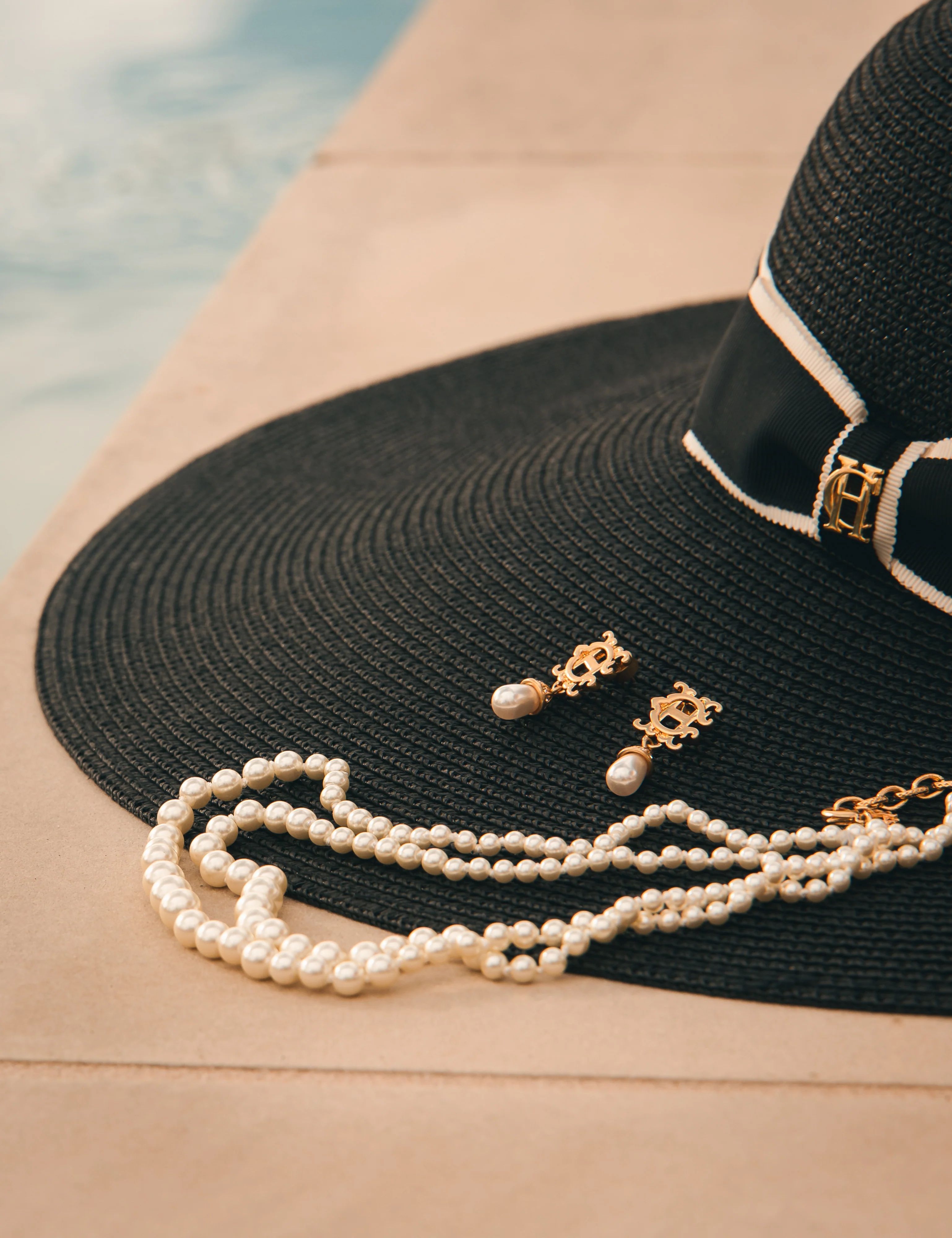 2 Layer Pearl Necklace (Champagne Pearl) - Image 6