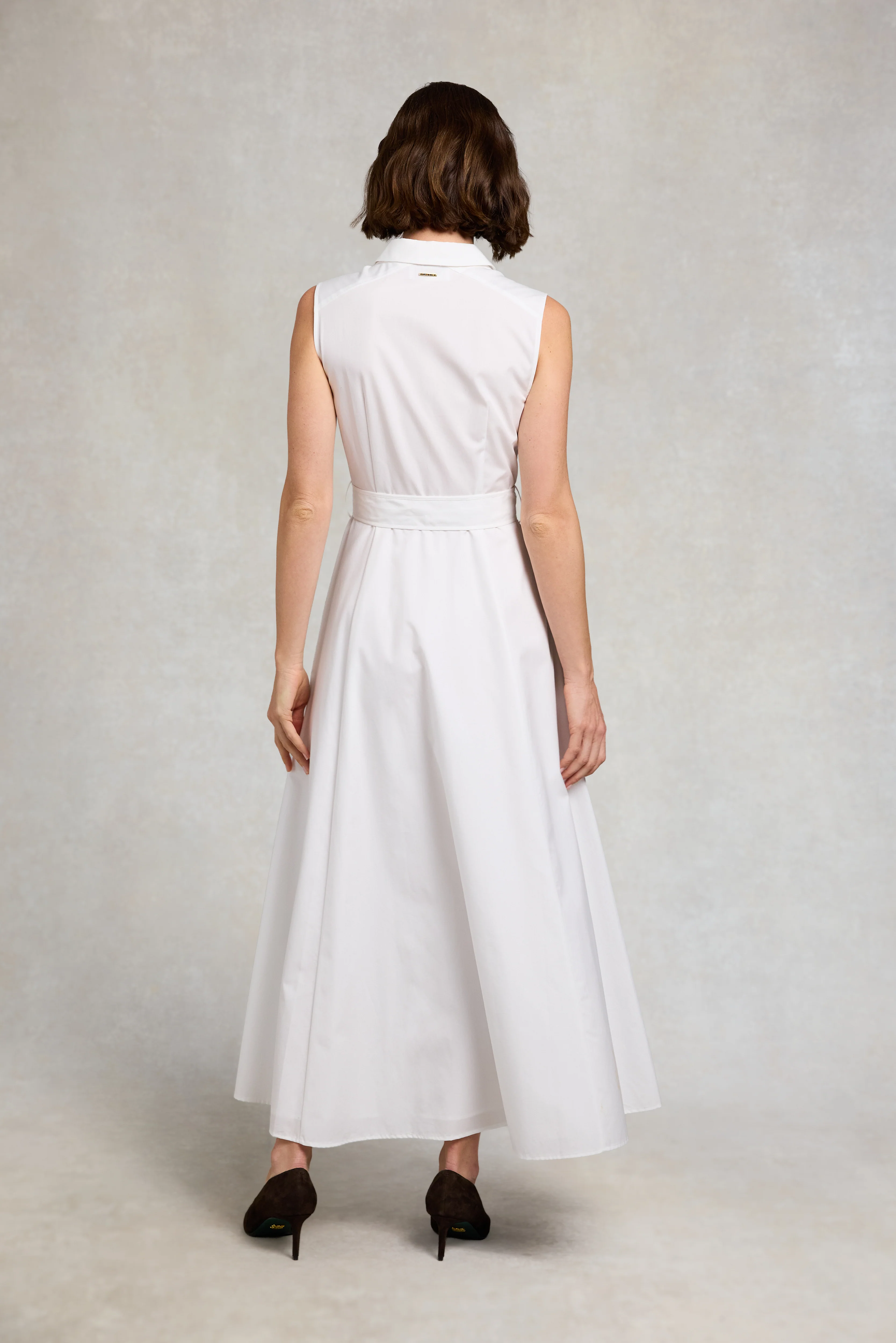 Aimee Sleeveless Dress (White) - Image 7
