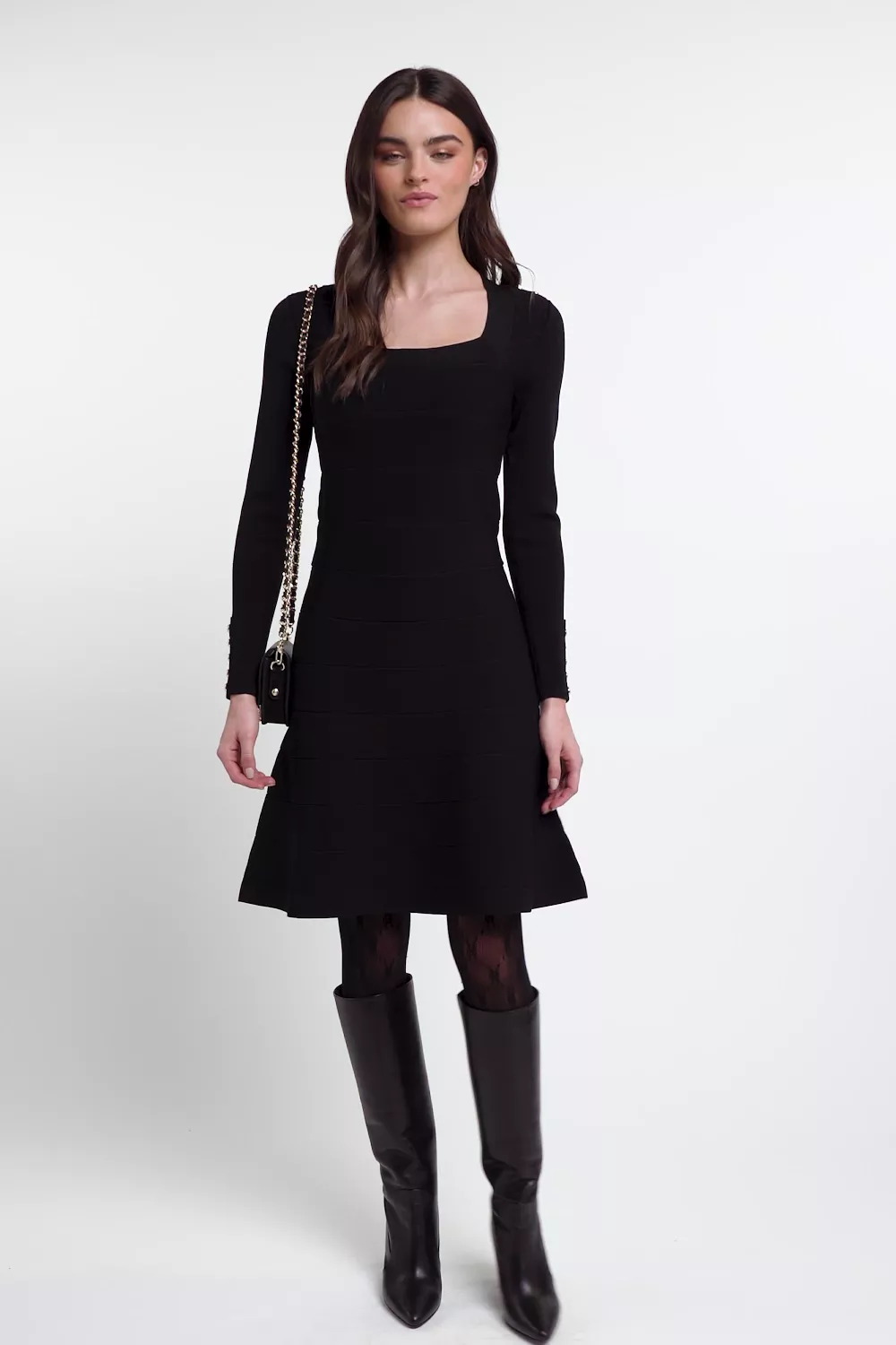 Aisha Bandage Dress (Black) - Image 5