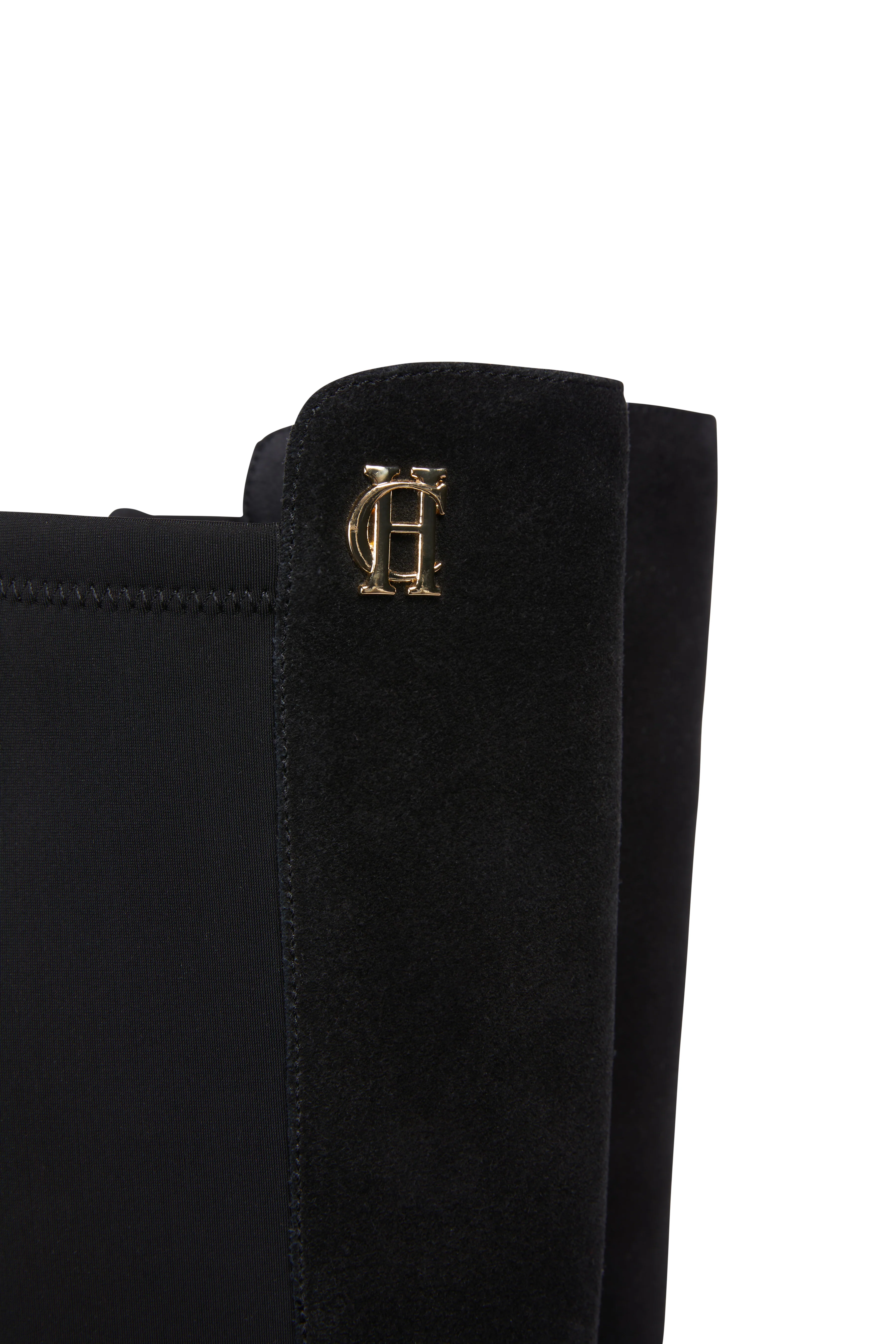 Albany Heeled Boot (Black Suede) - Image 9