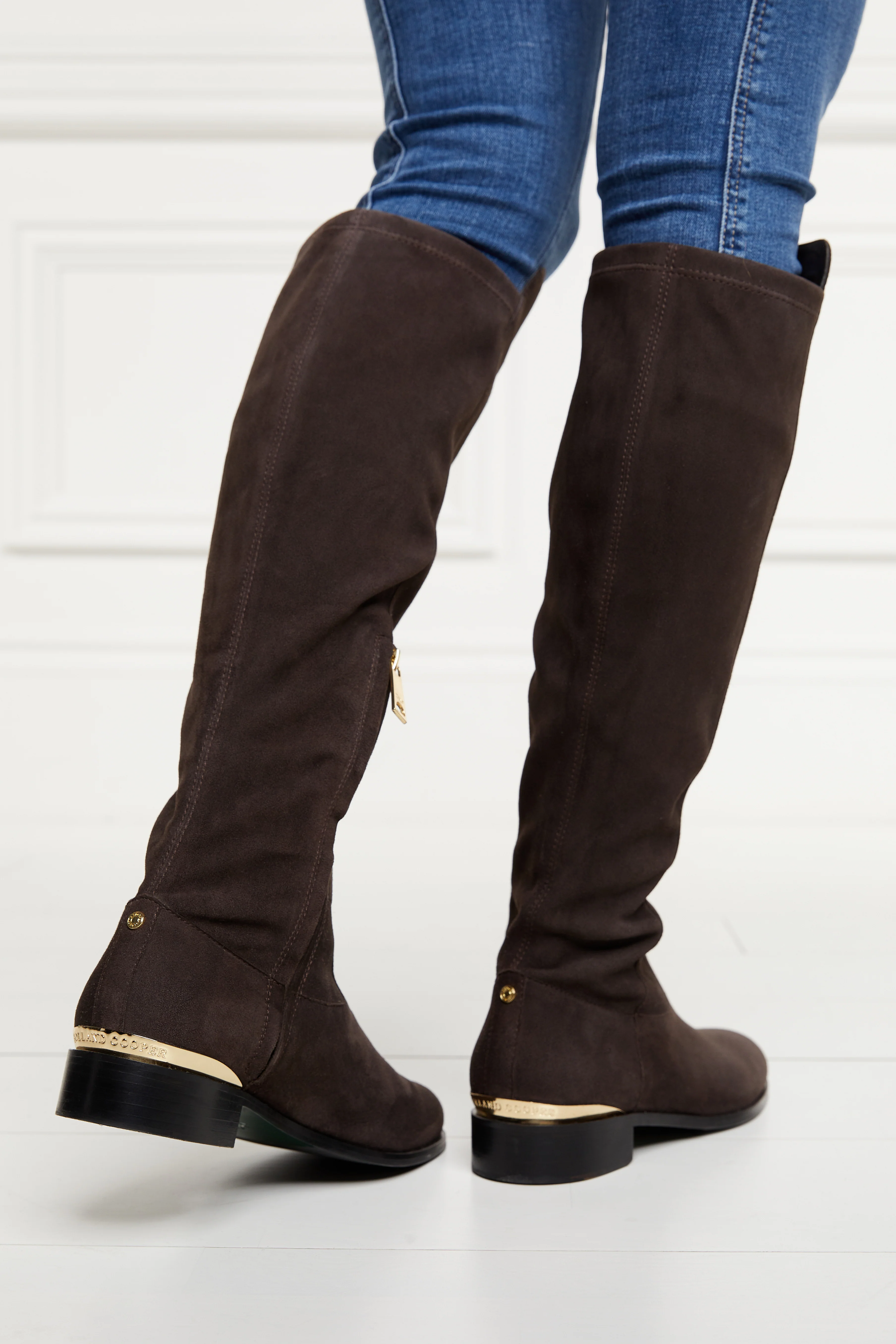 Albany Knee Boot (Chocolate Suede) - Image 10