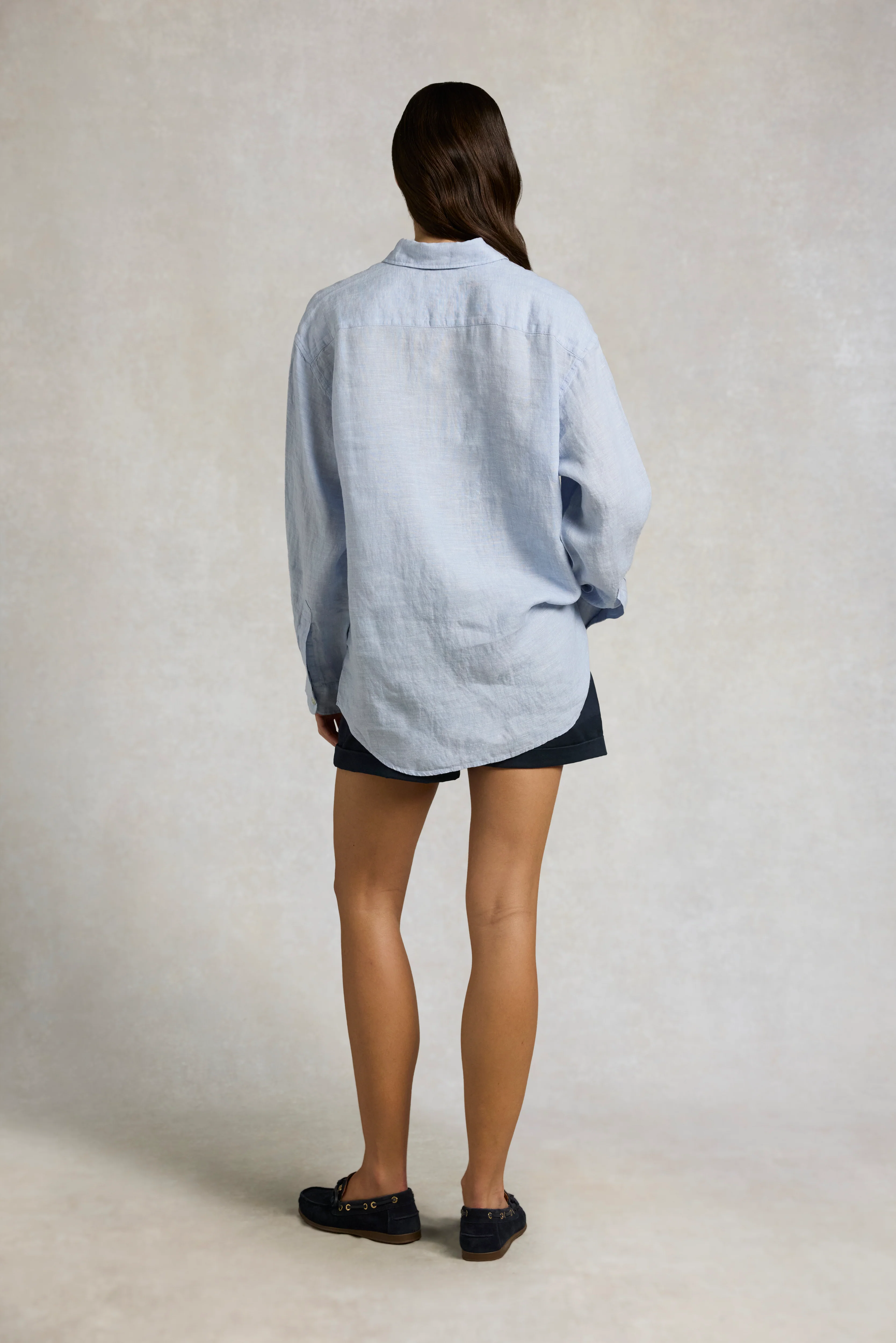 Amalfi Linen Shirt (Light Blue Linen) - Image 5