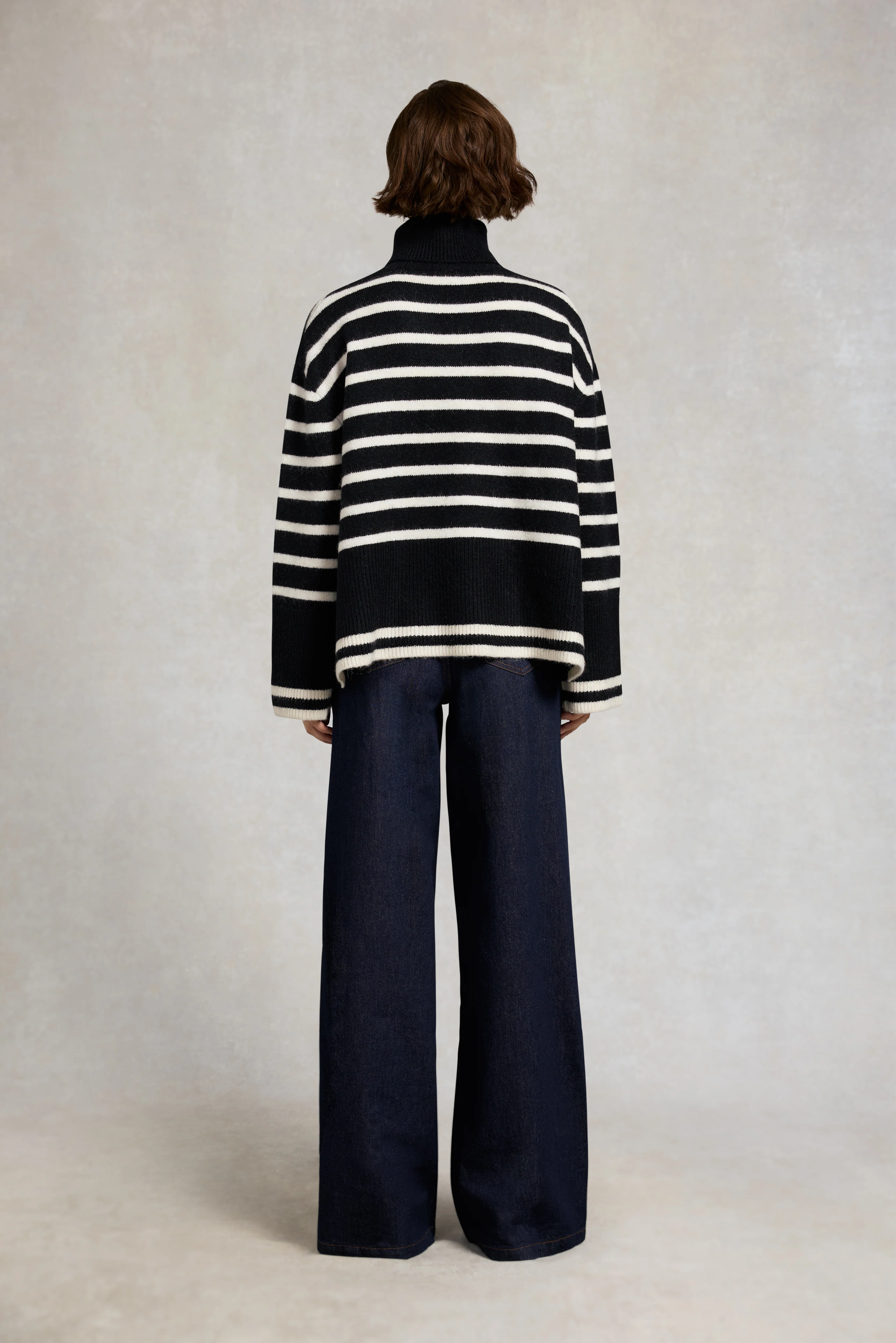Antonia Roll Neck Knit (Black) - Image 5