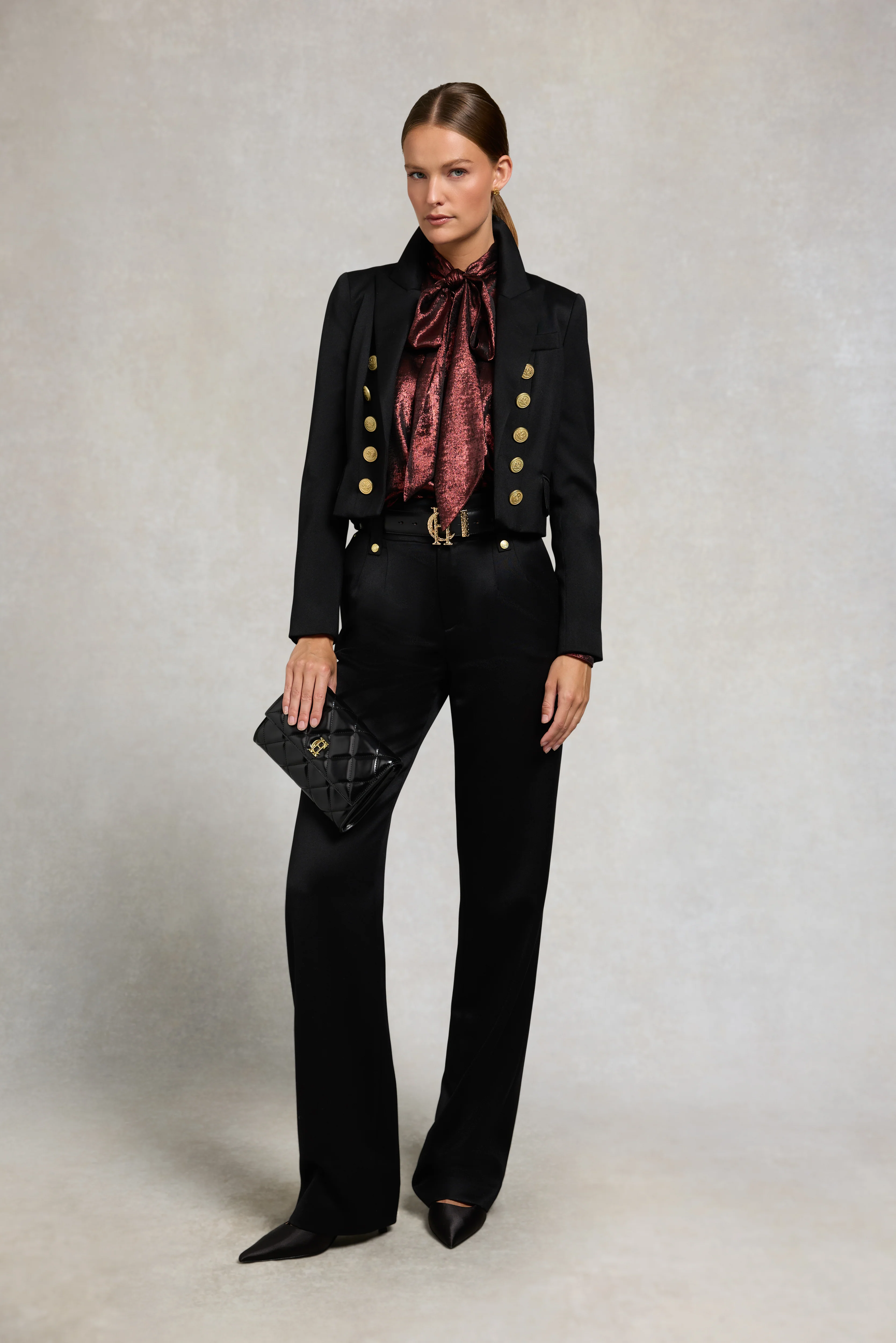 Ariella Sparkle Blouse (Red Sparkle) - Image 3
