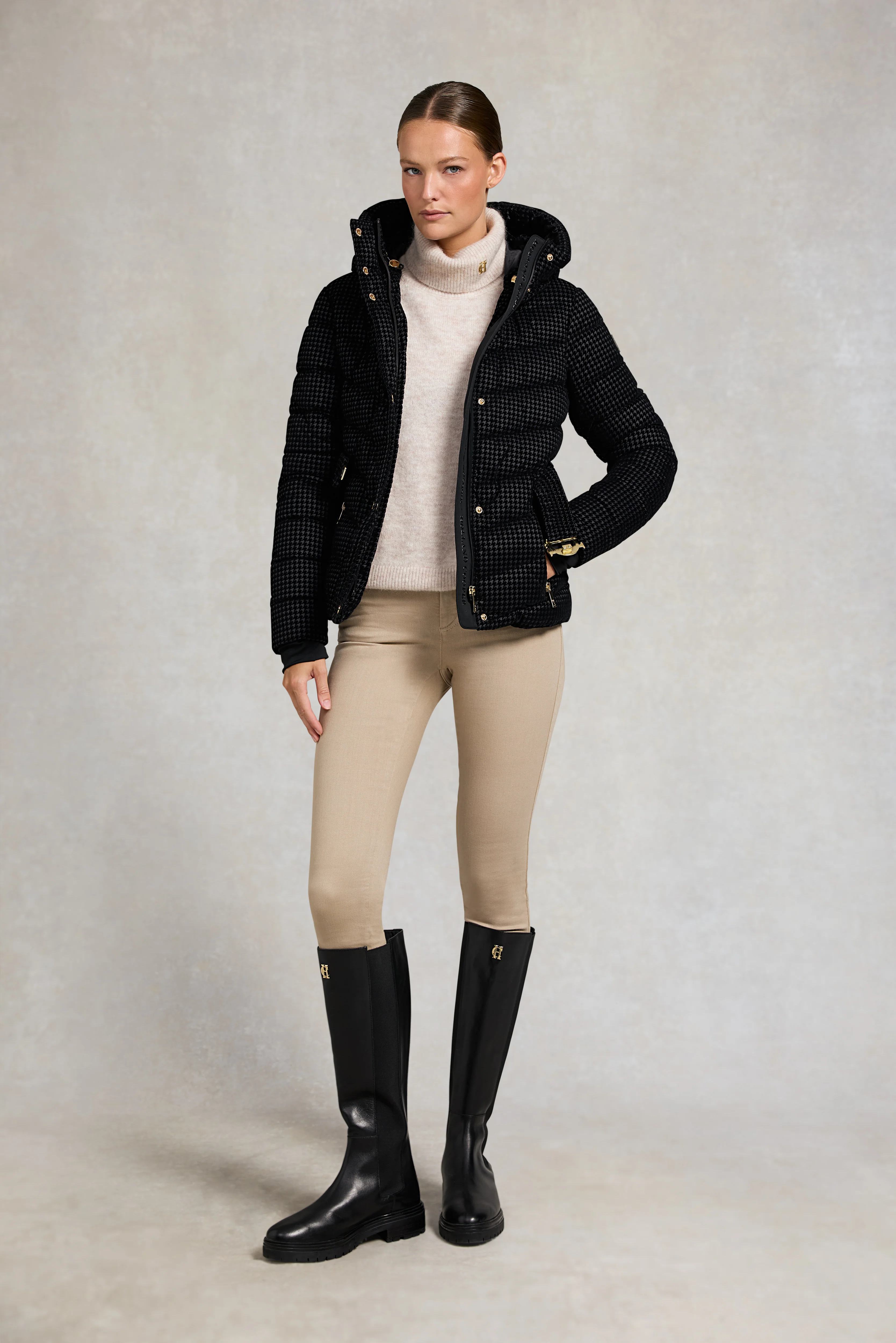 Arosa Jacket (Black Mini Flock) - Image 7