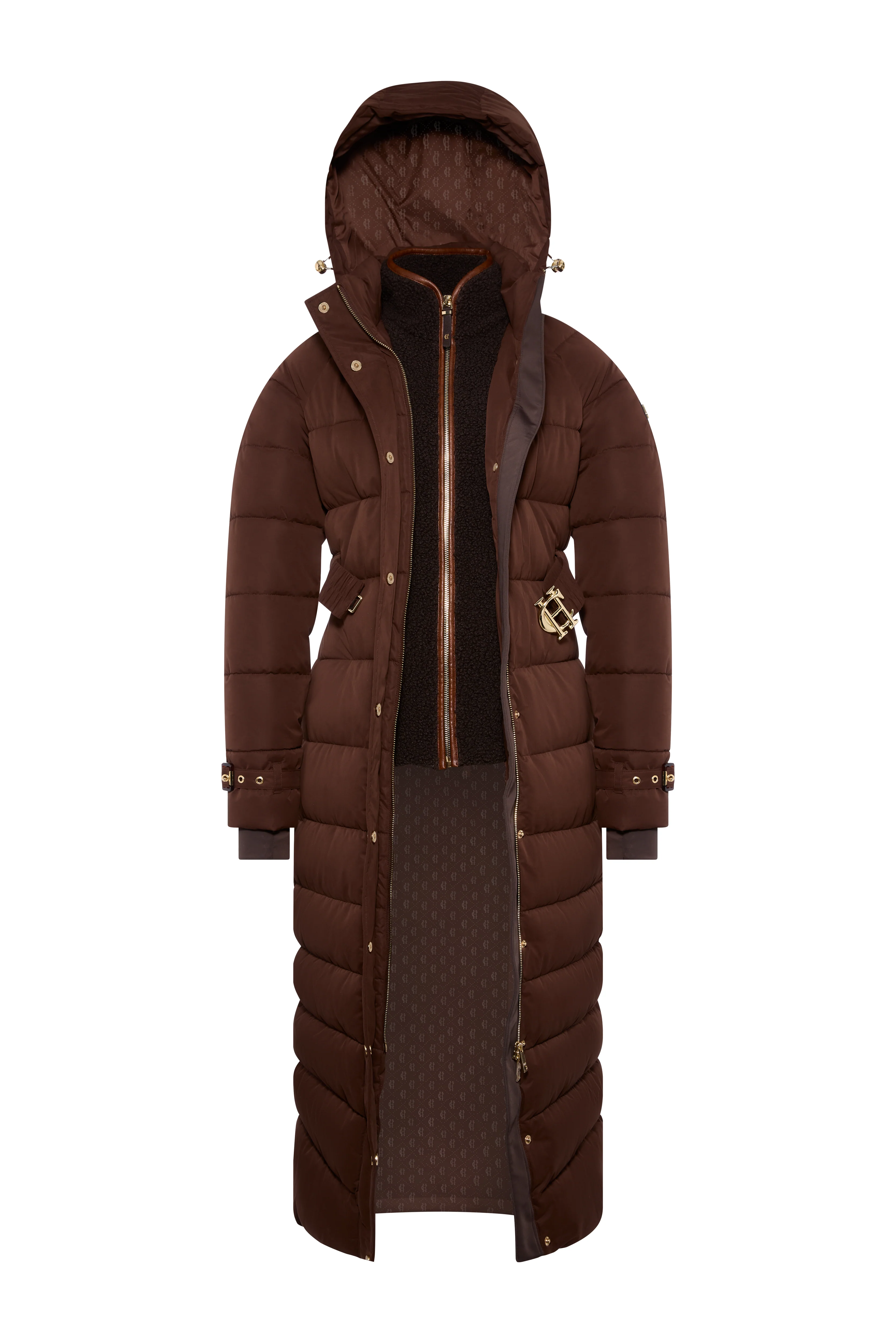 Arosa Luxe Longline Coat (Walnut) - Image 10