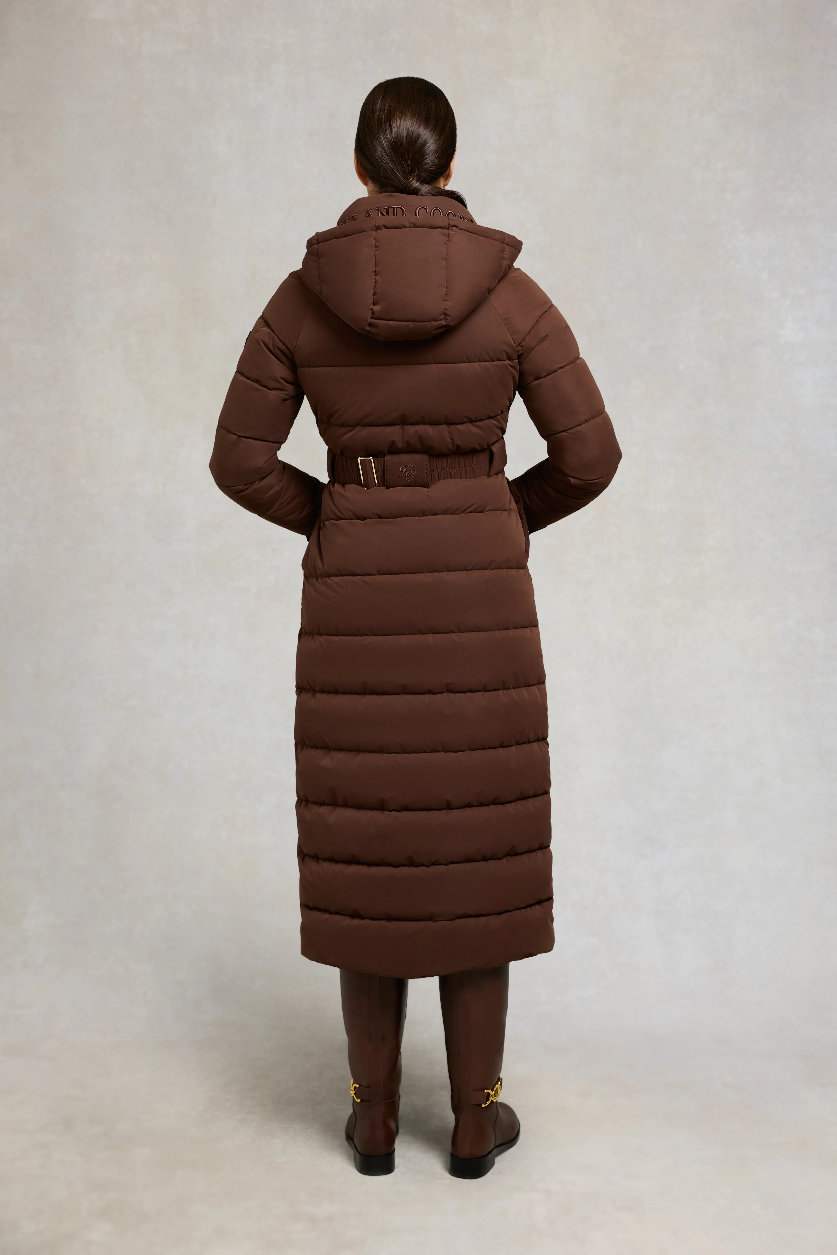 Arosa Luxe Longline Coat (Walnut) - Image 3