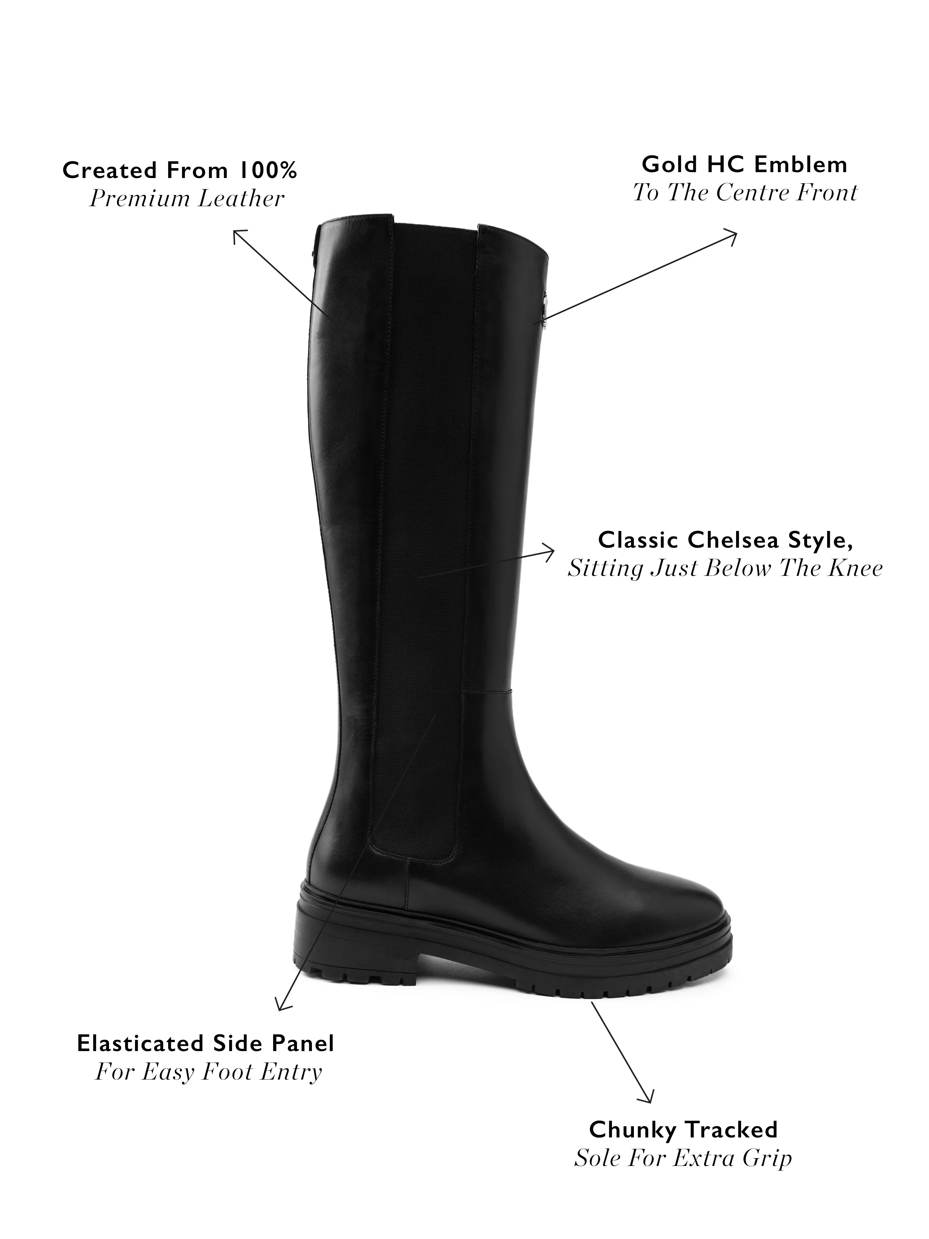 Astoria Knee Boot (Black) - Image 6