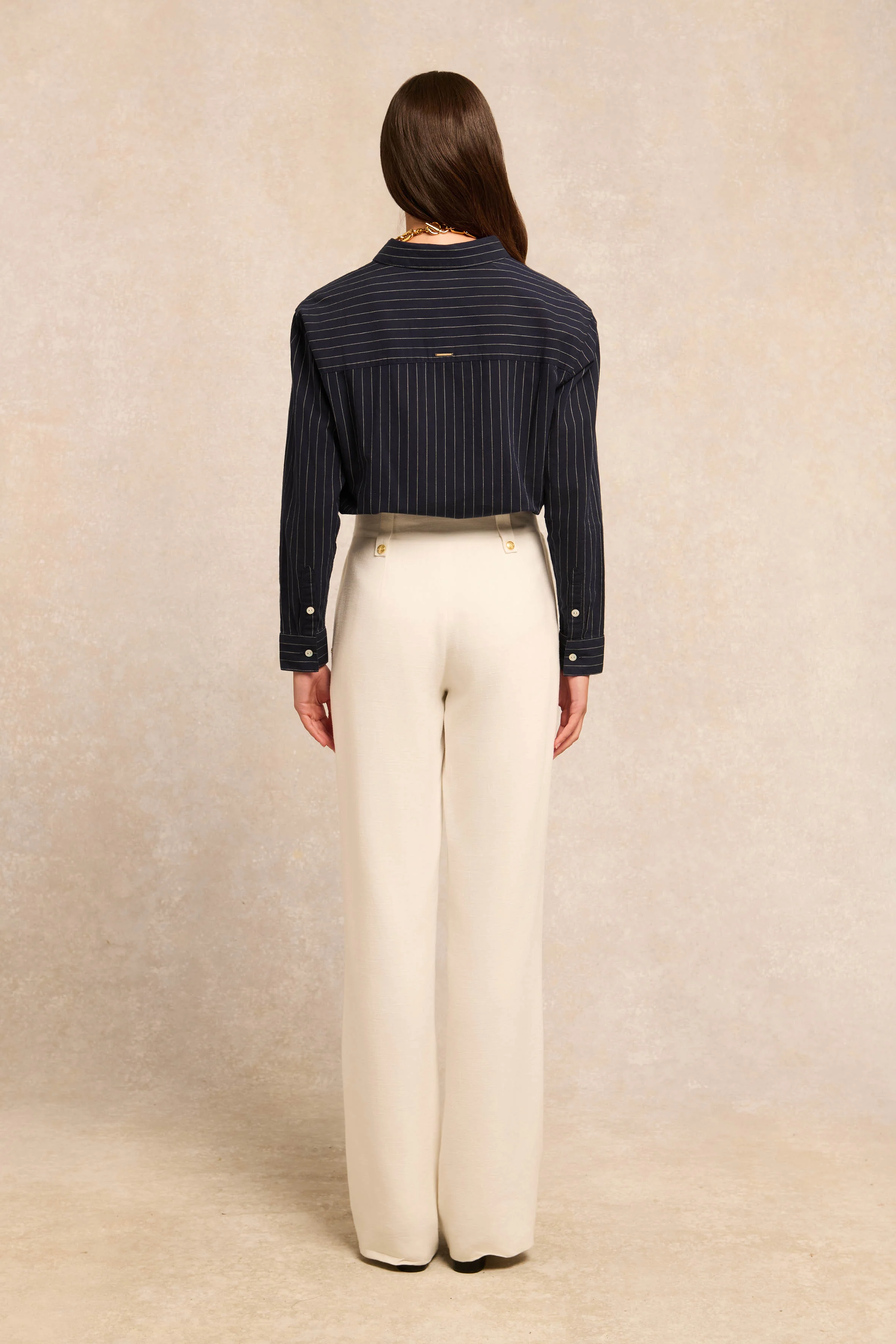 Athena Shirt (Navy Pinstripe) - Image 6