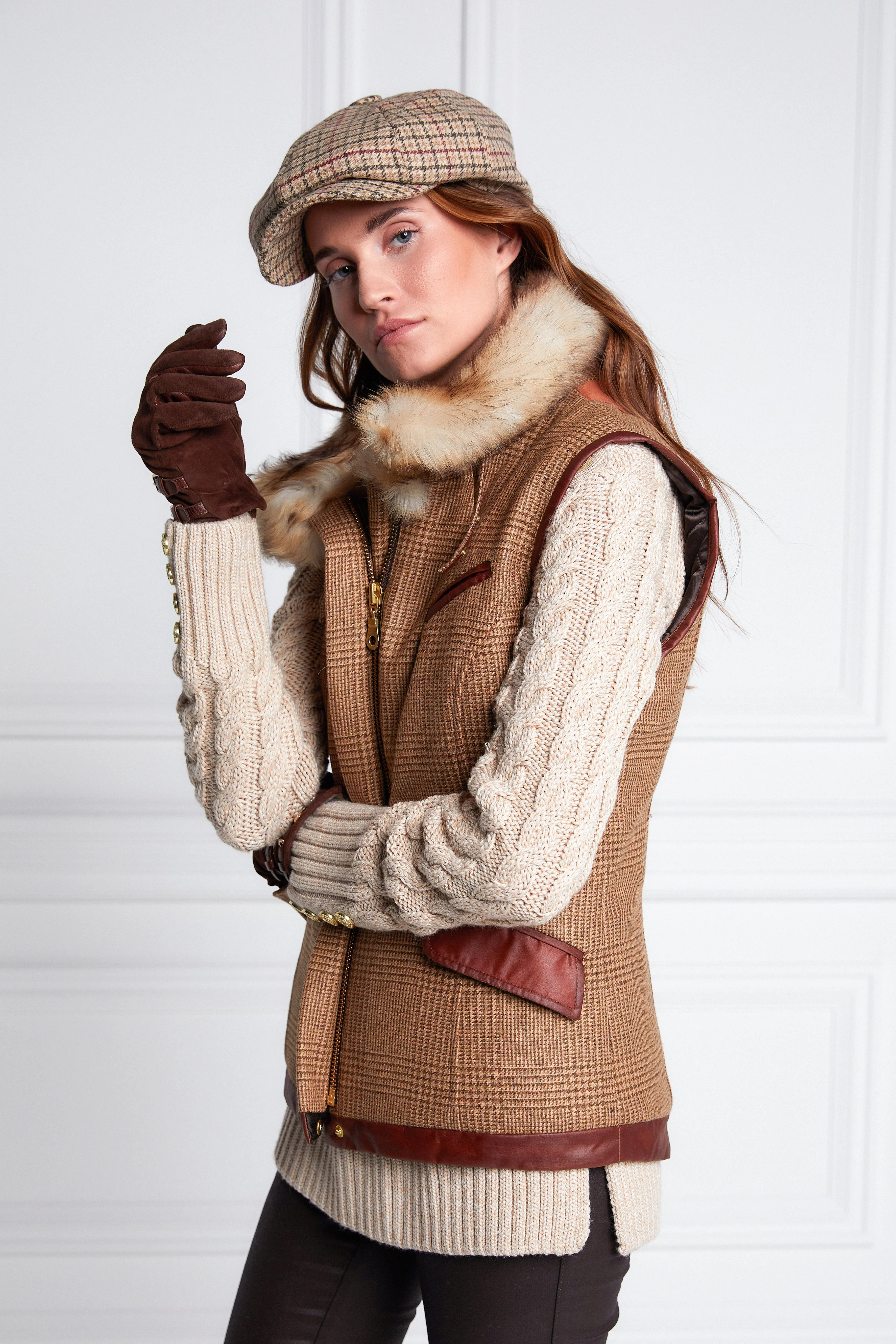 Aviator Gilet (Tawny) - Image 15