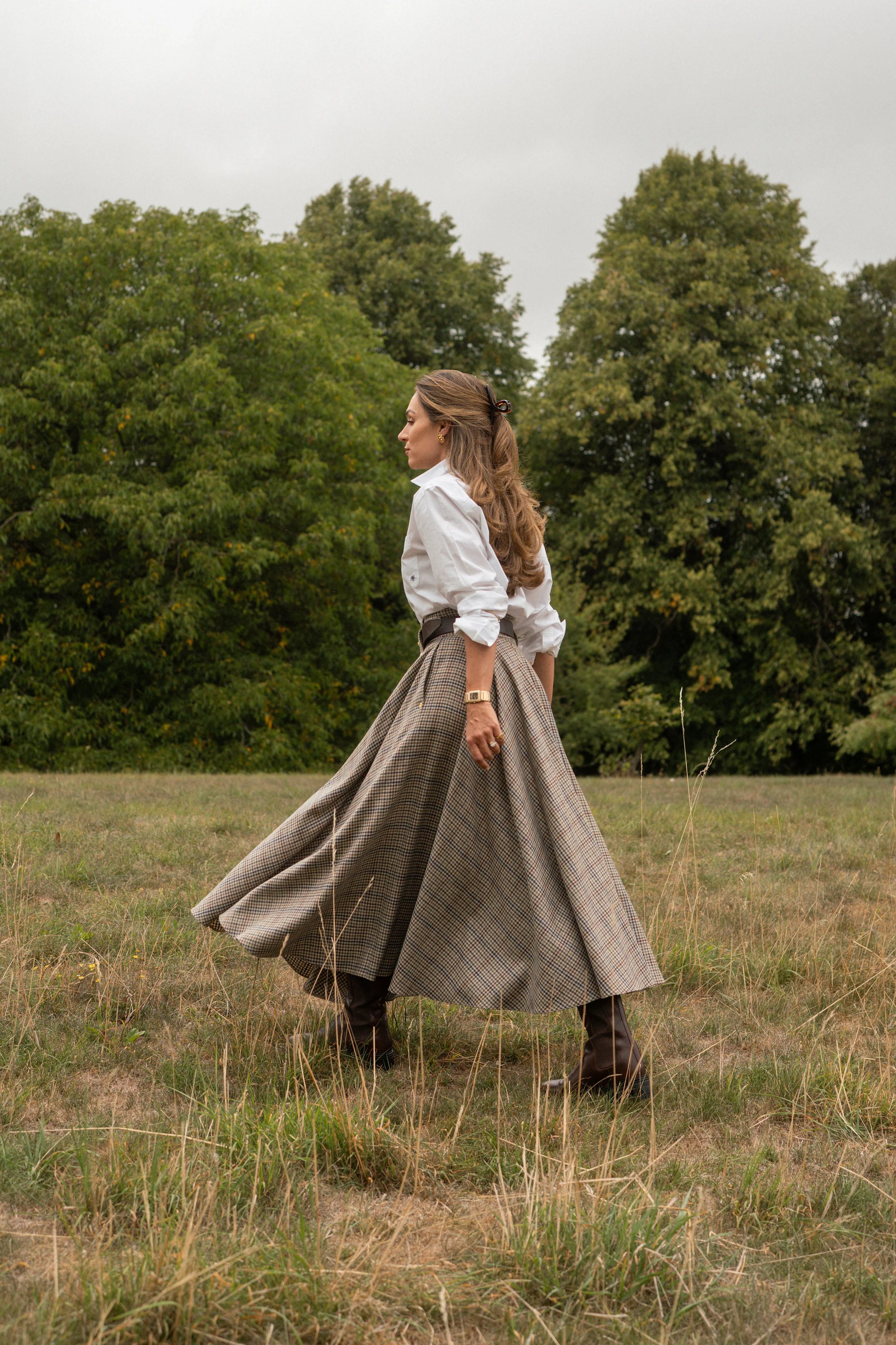 Aynhoe Full Length Skirt (Millen Gordon Tweed) - Image 3