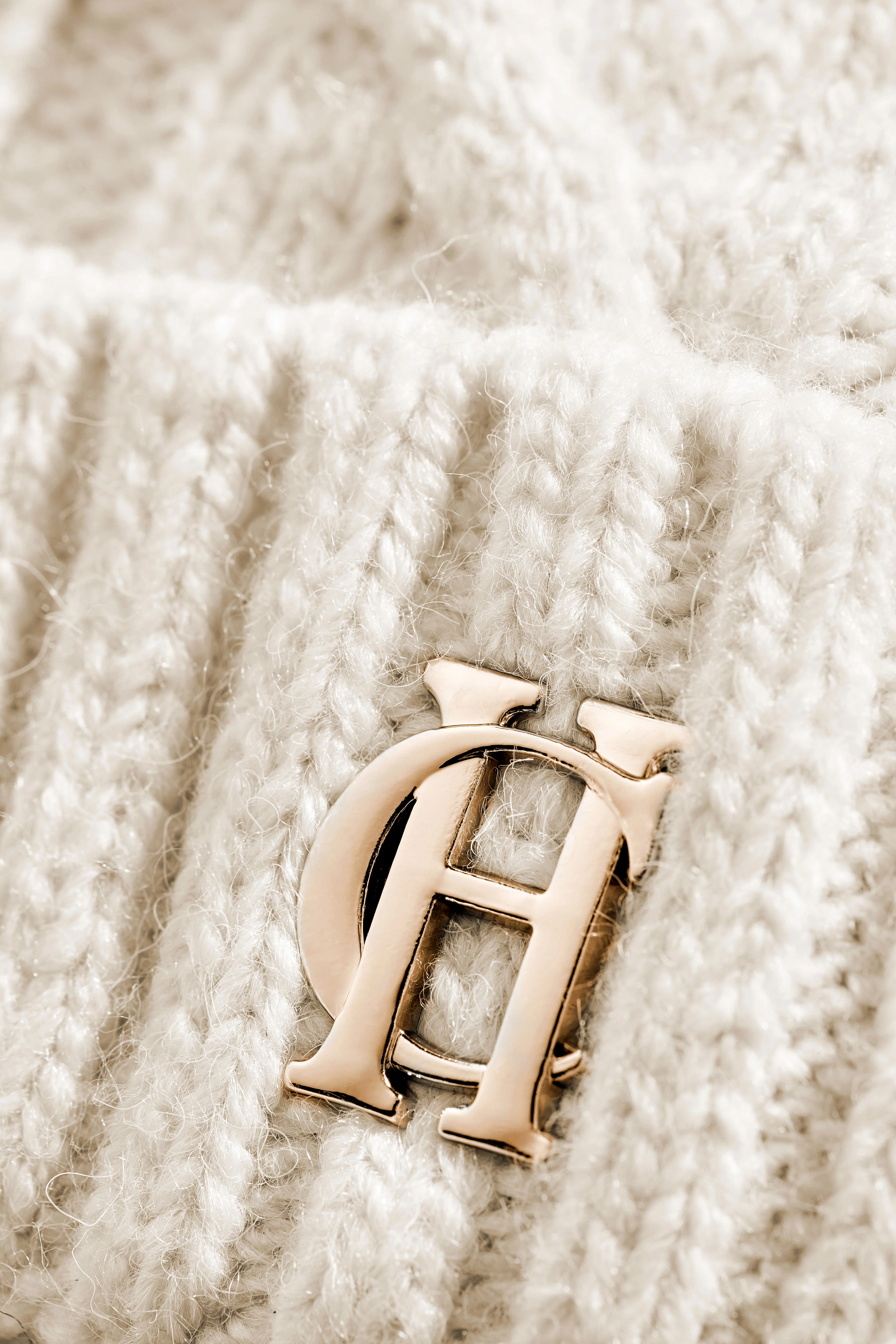 Baby Cable Hat (Oatmeal) - Image 2