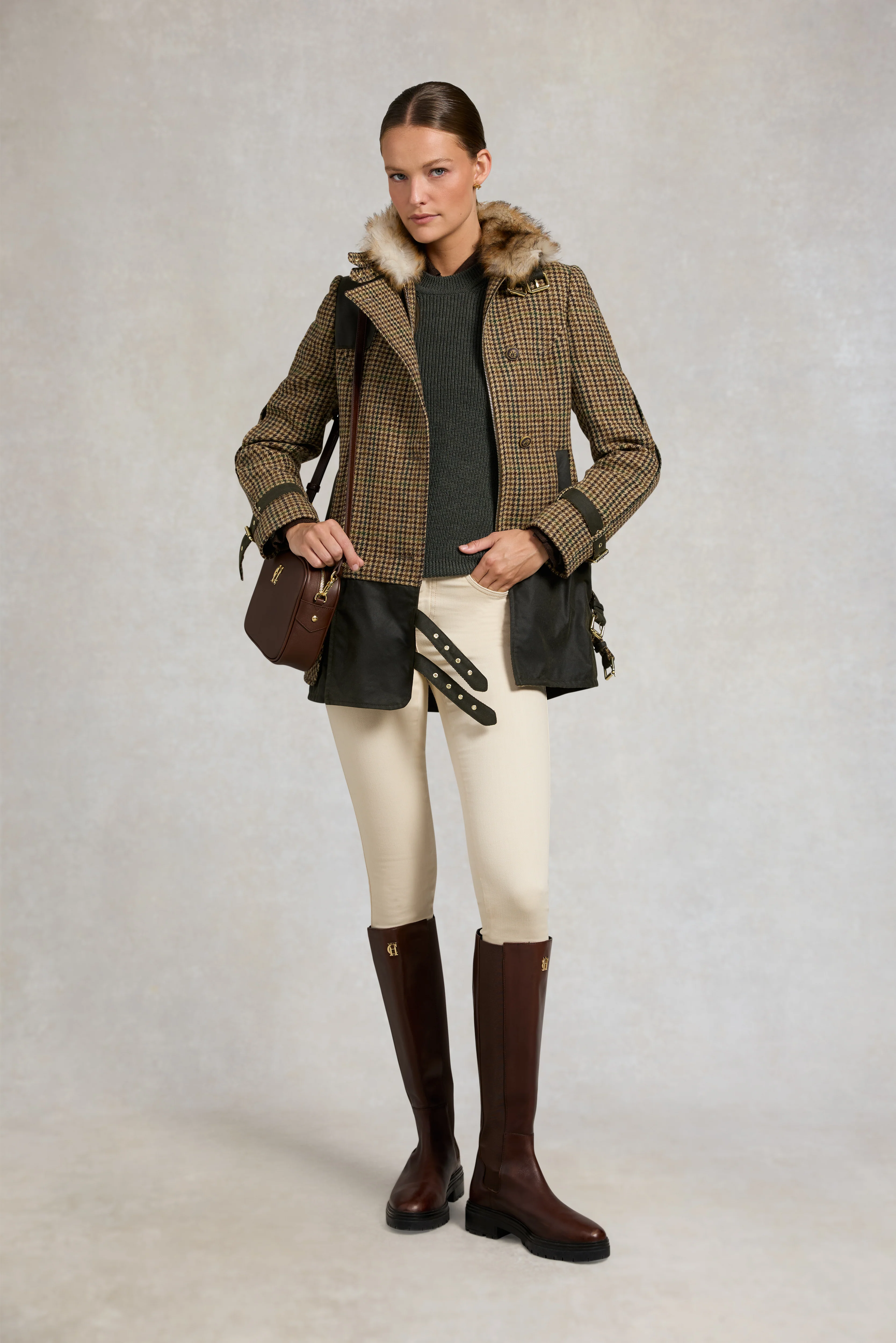 Balmoral Field Jacket (Hailes Green Tweed) - Image 3
