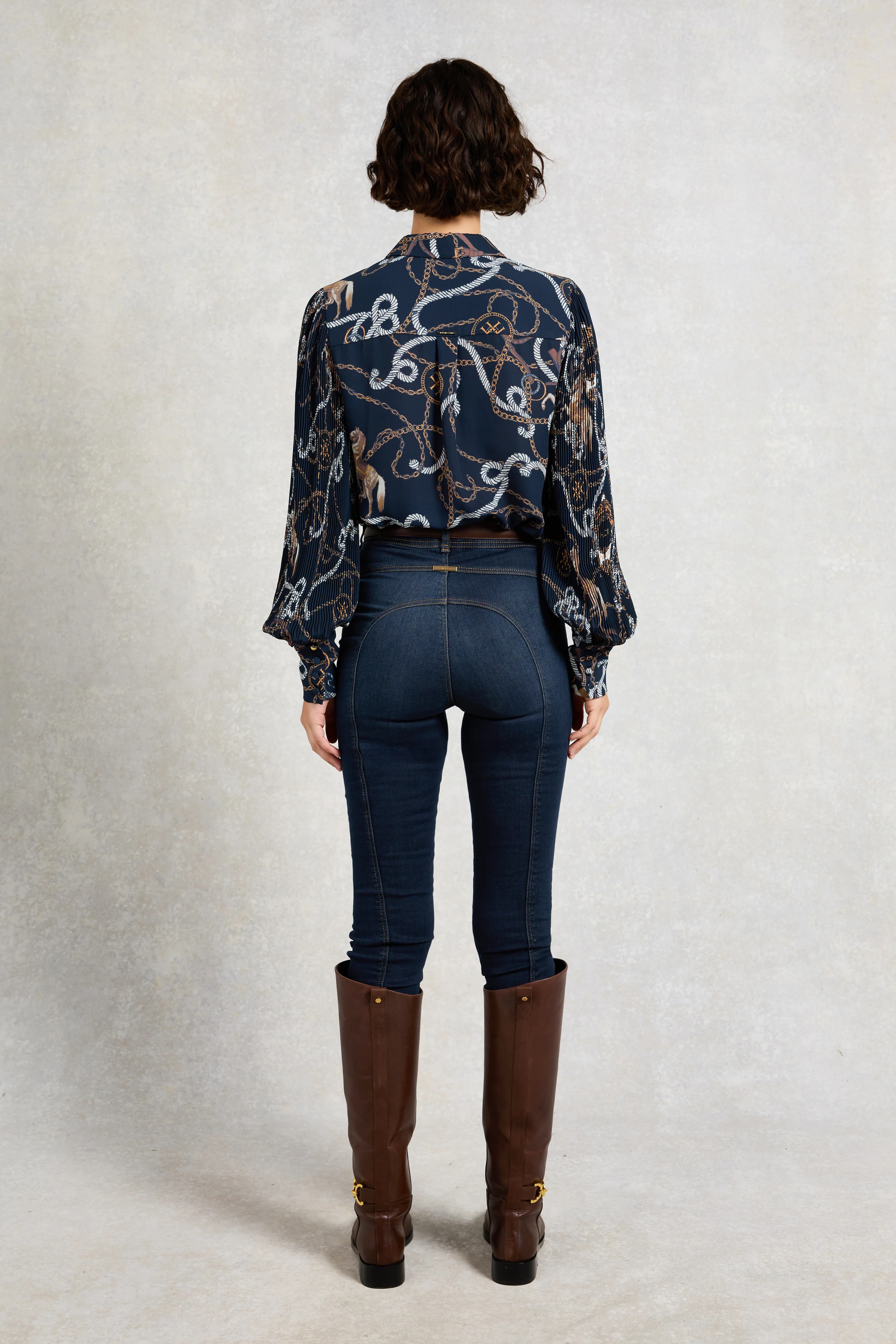 Beau Shirt (Navy Horse Print) - Image 5