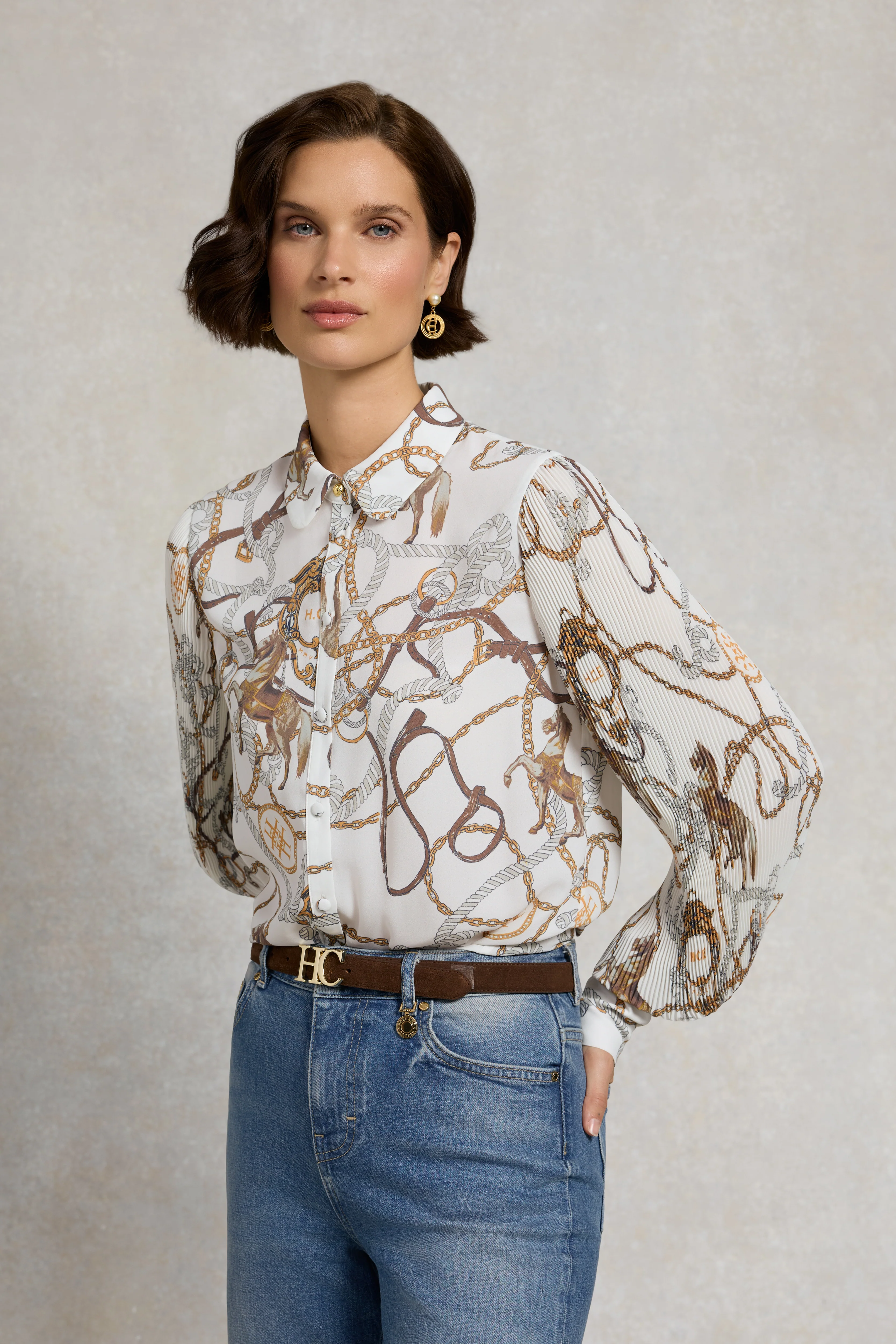 Beau Shirt (Off White Horse Print) - Image 6