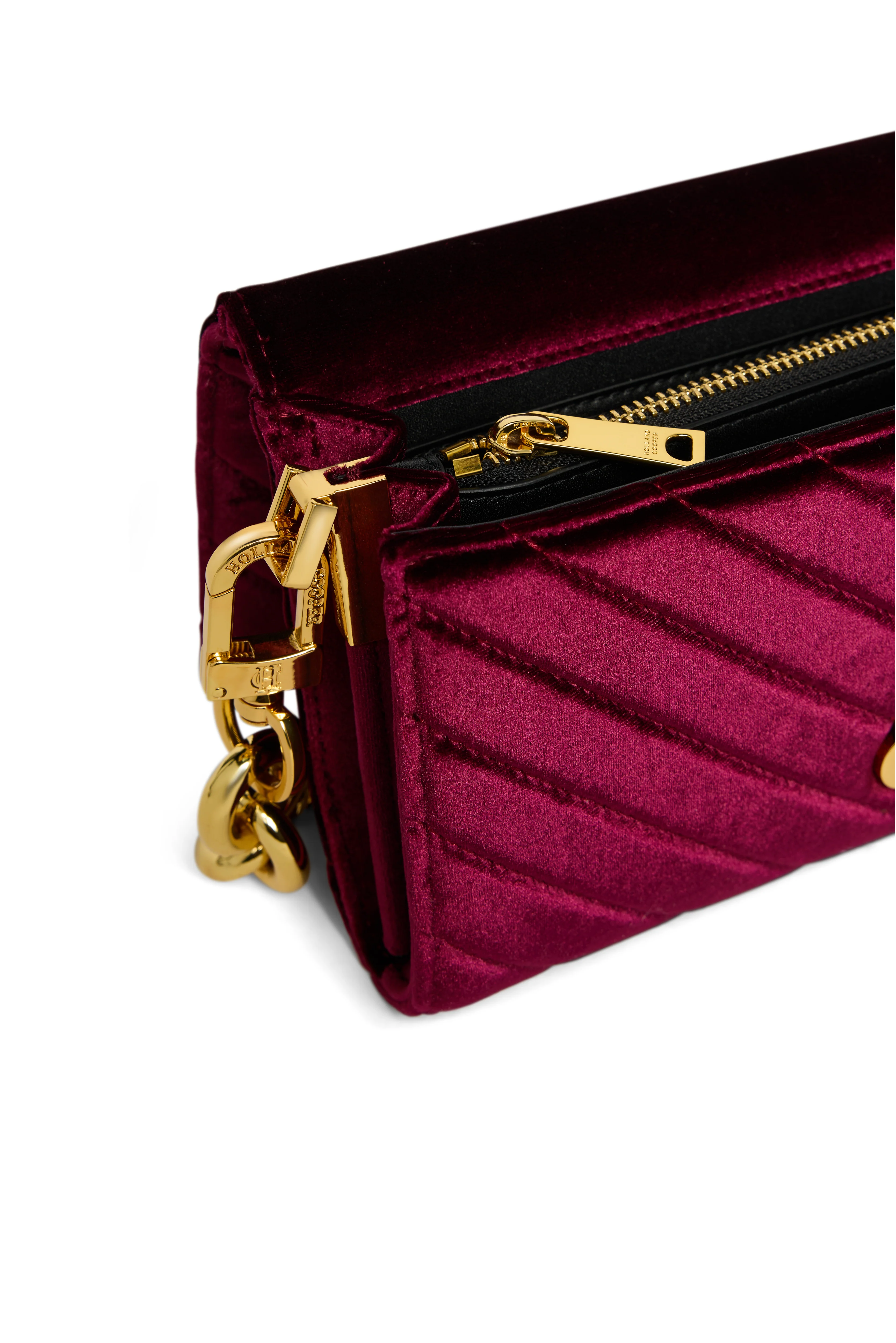 Belgravia Clutch Bag (Merlot Velvet) - Image 8