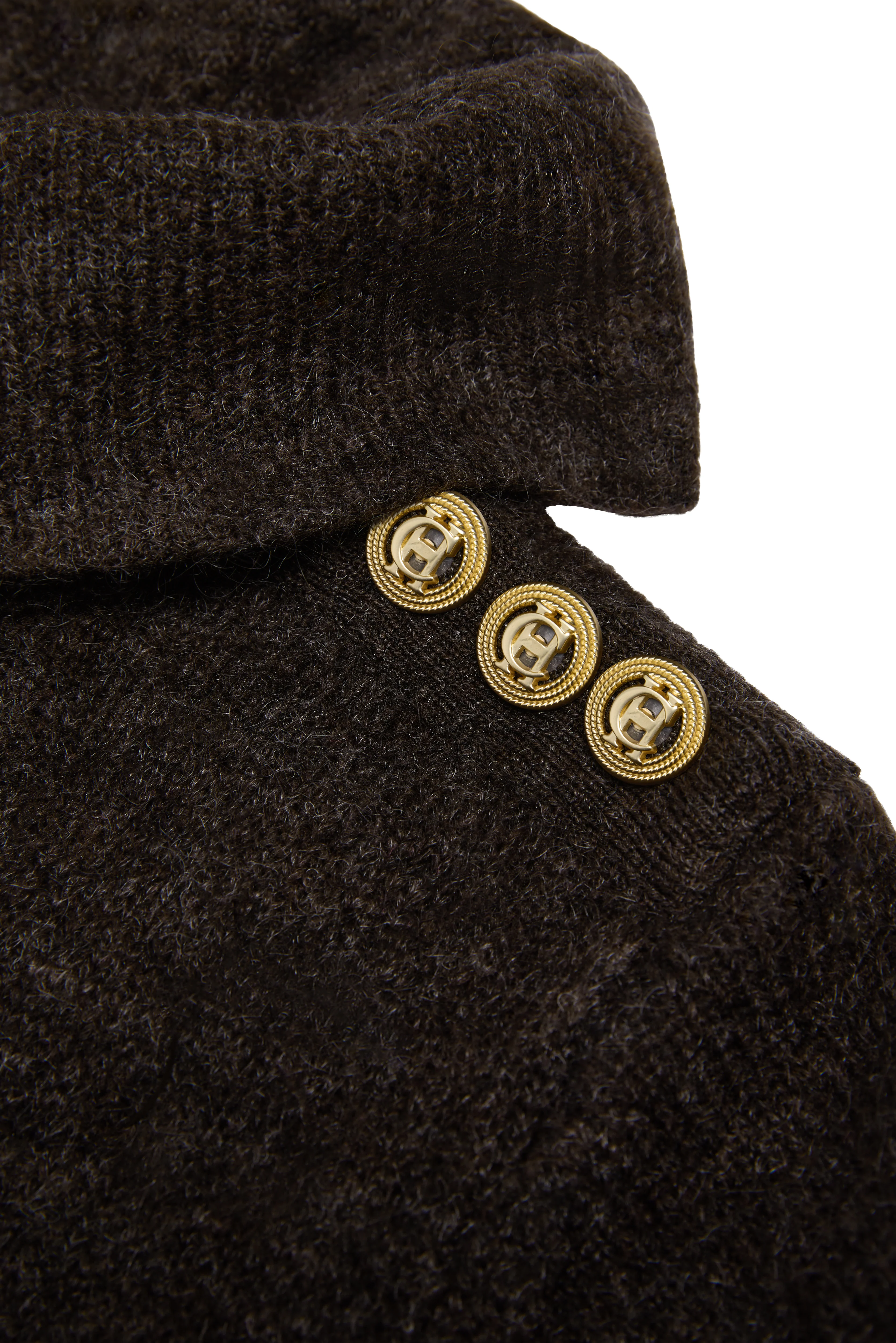 Berkeley Roll Neck Dress (Chocolate) - Image 7