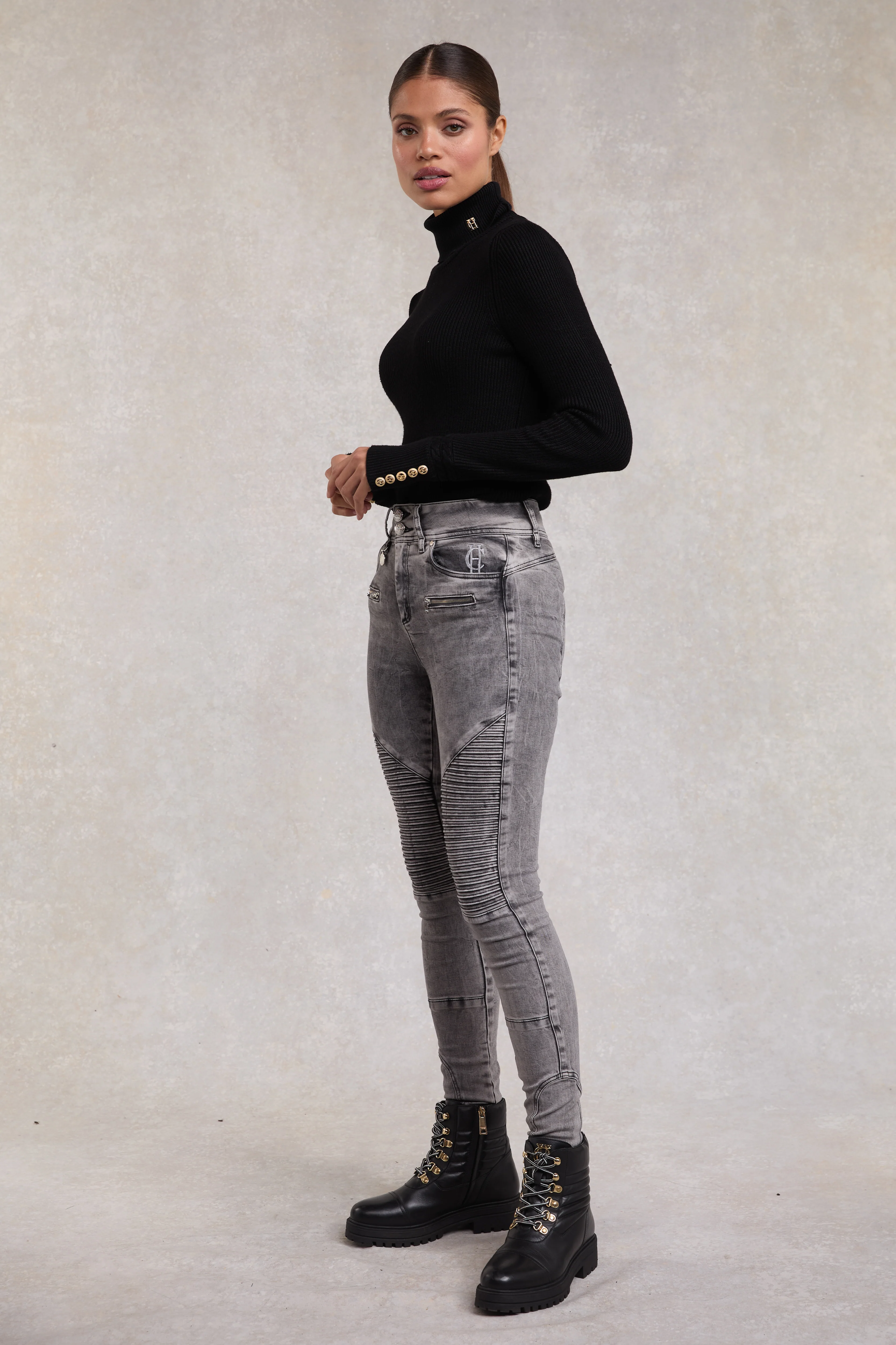 Biker Jean (Ash Grey) - Image 2