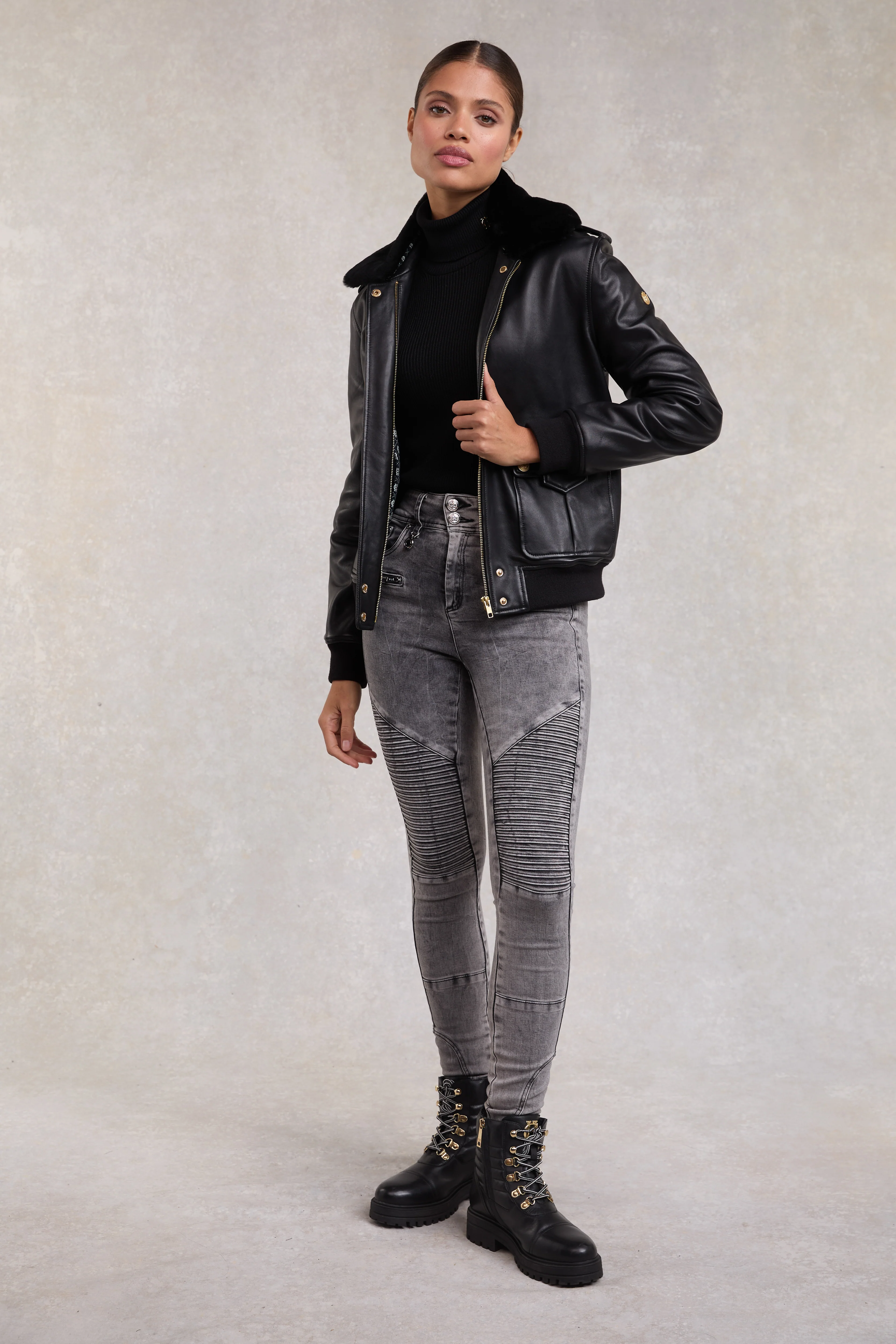 Biker Jean (Ash Grey) - Image 5