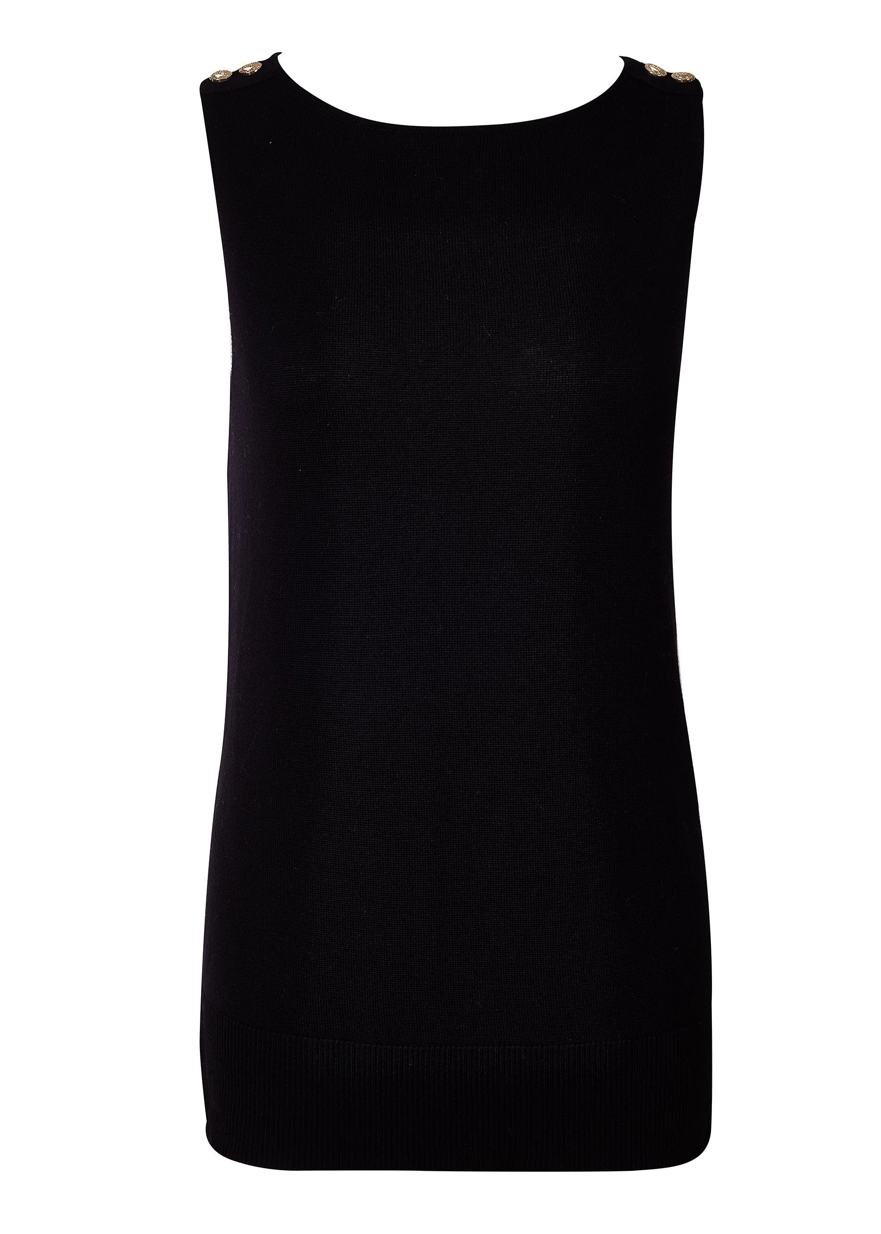 Boat Neck Vest (Black) - Image 5