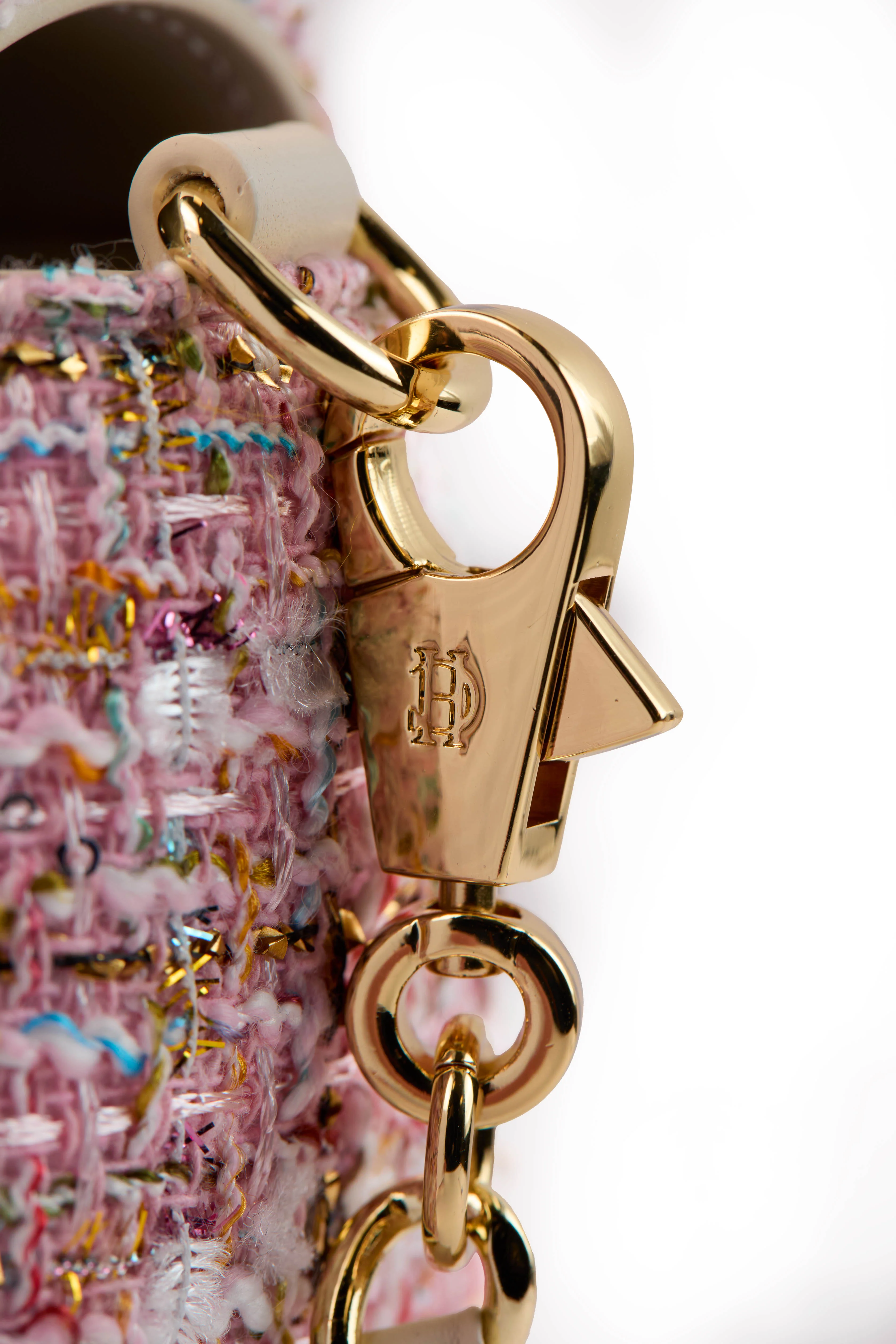 Boucle Crossbody Bag (Pink Sparkle Boucle) - Image 7