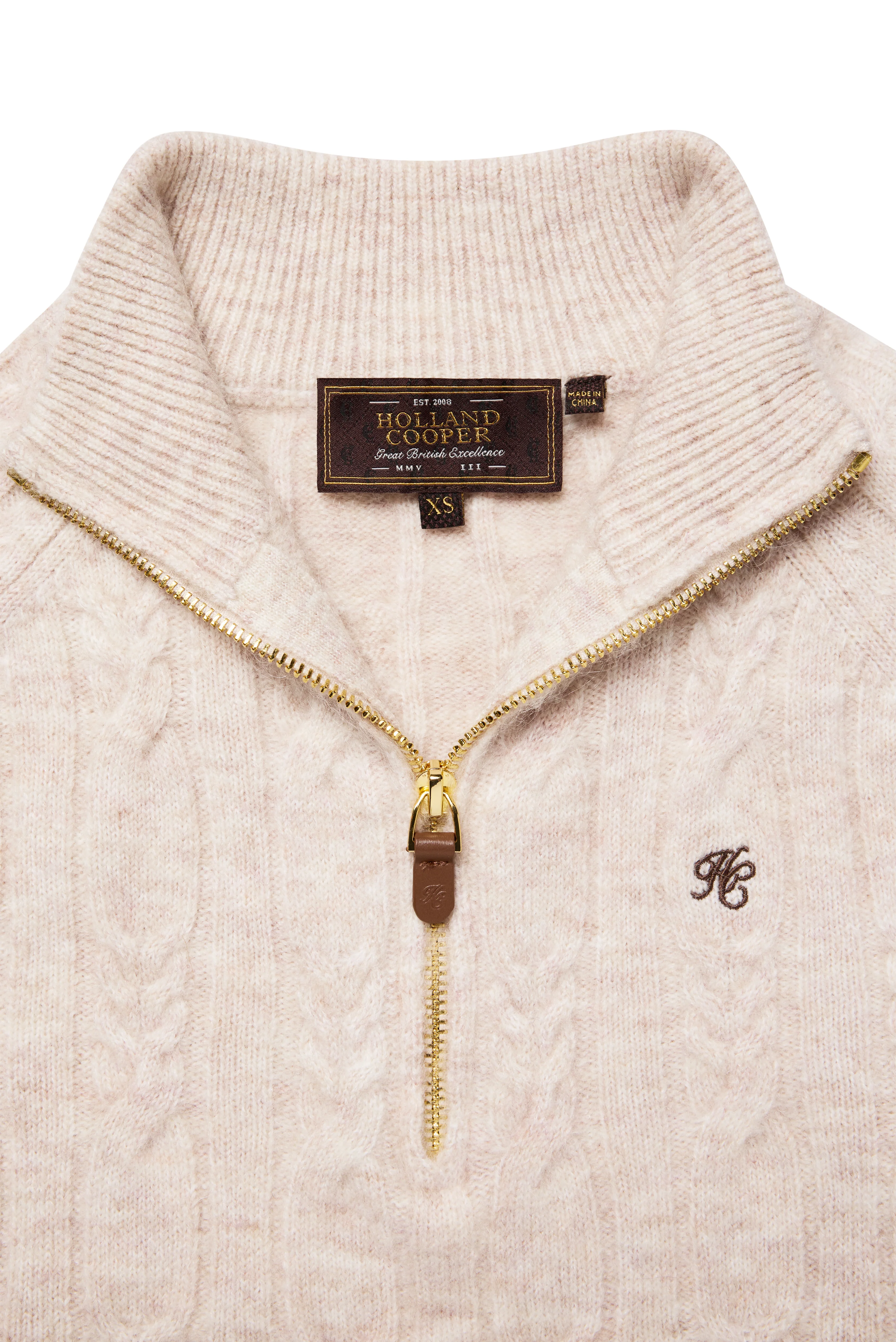 Bridget Quarter Zip Knit (Barley) - Image 6
