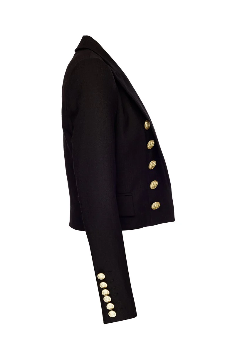 Brompton Jacket (Black Barathea) - Image 7
