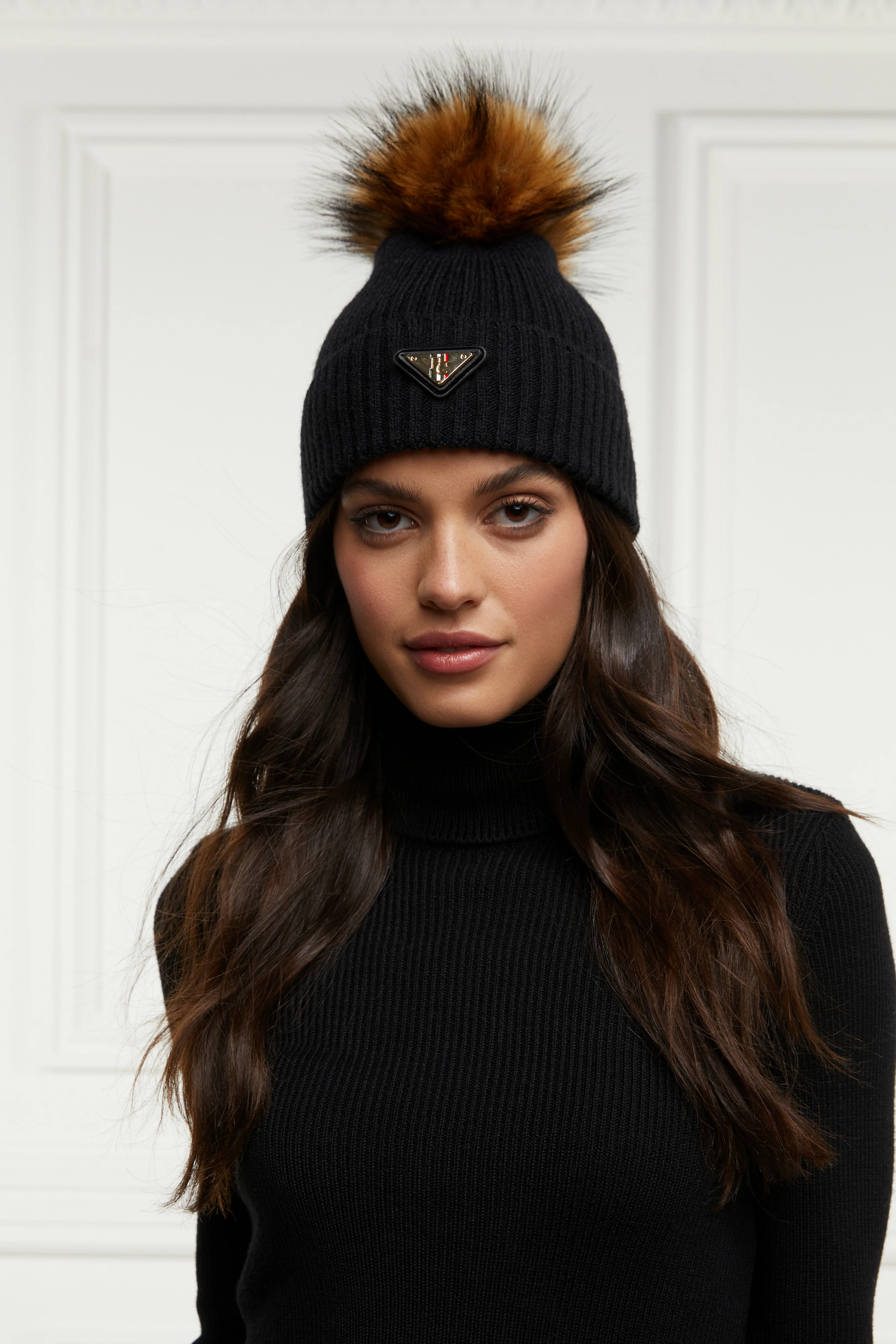 Burghley Bobble Hat (Black) - Image 2