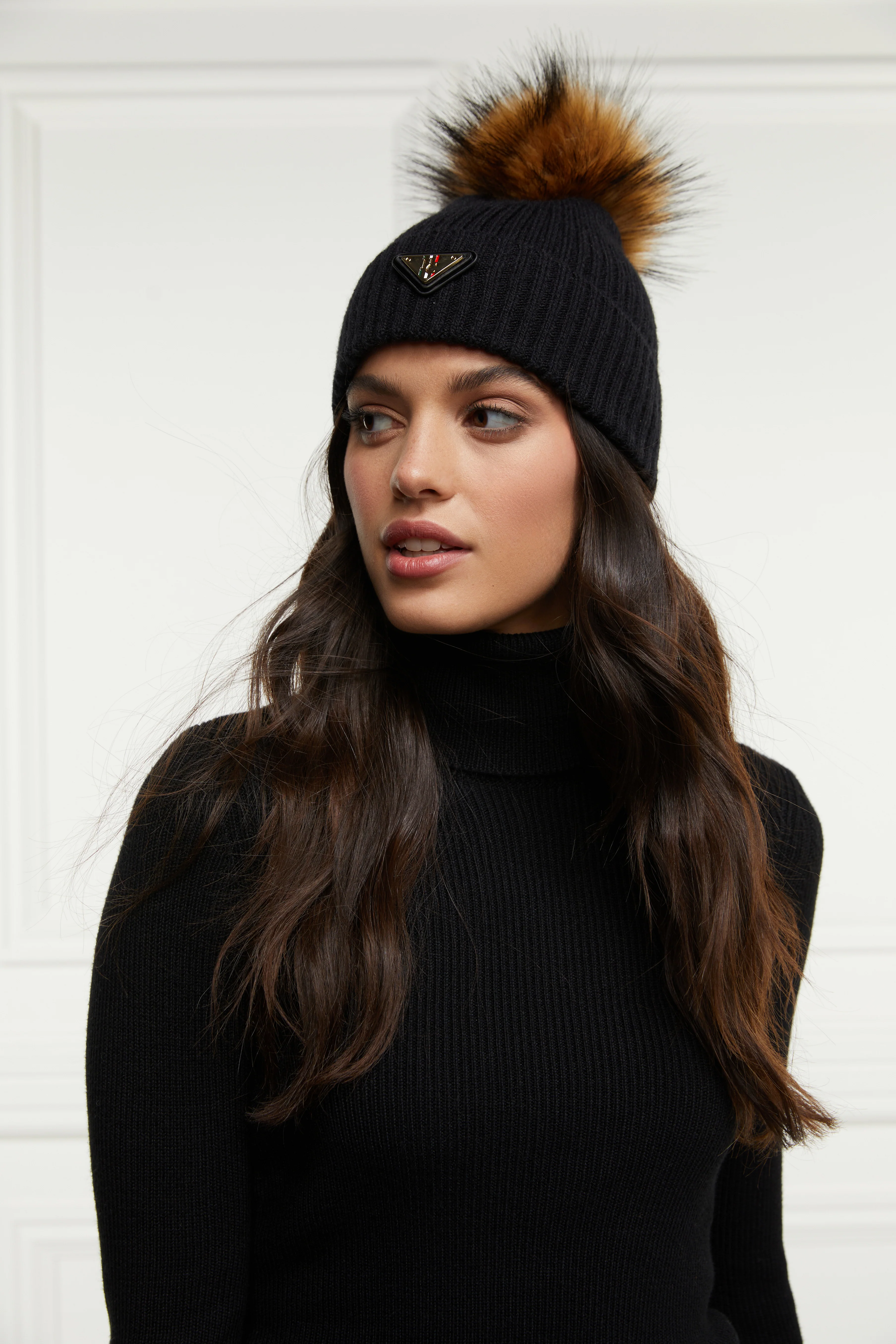 Burghley Bobble Hat (Black) - Image 5