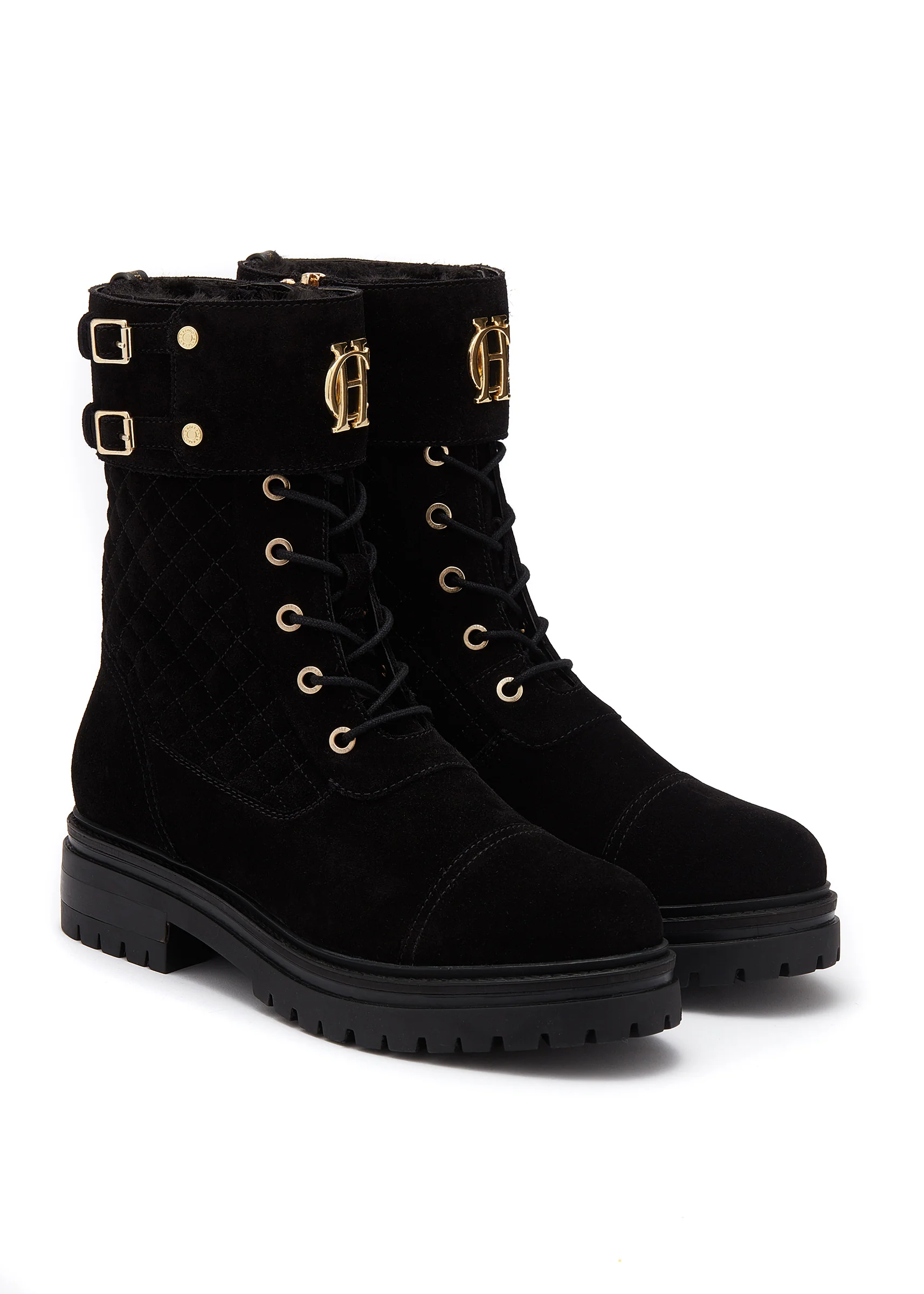 Camden Biker Boot (Black Suede) - Image 3