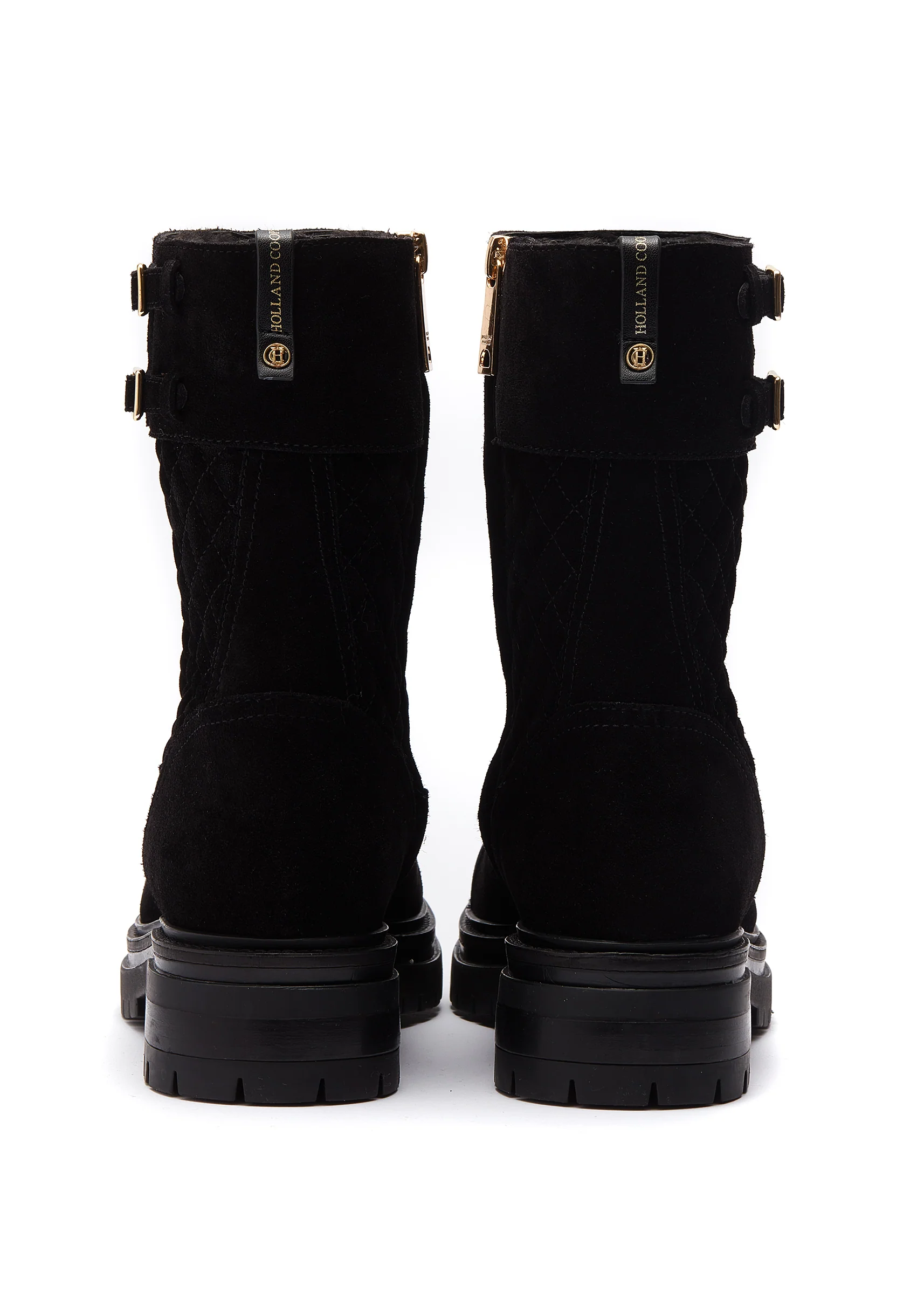 Camden Biker Boot (Black Suede) - Image 4