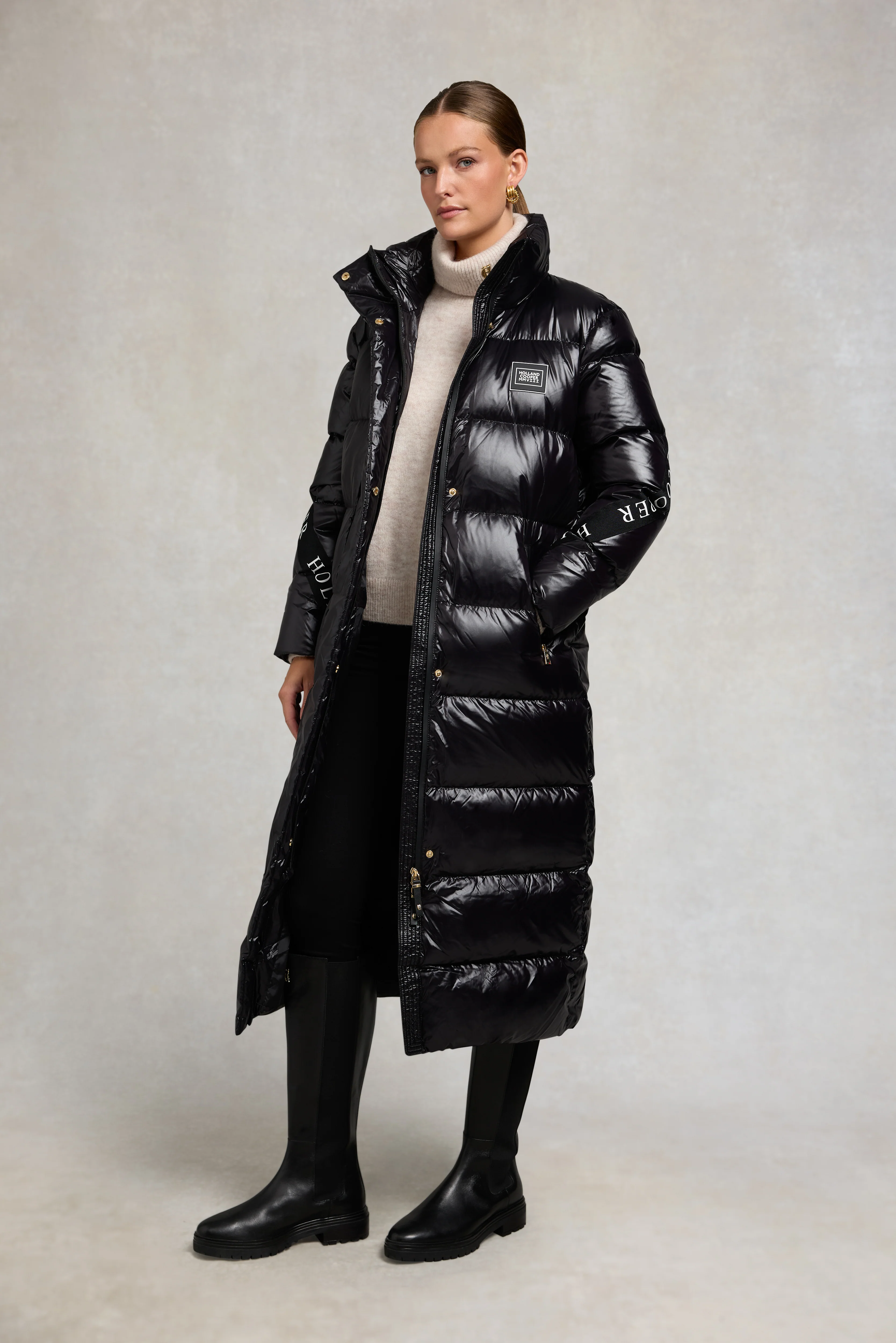 Camden Longline Coat (Black) - Image 2