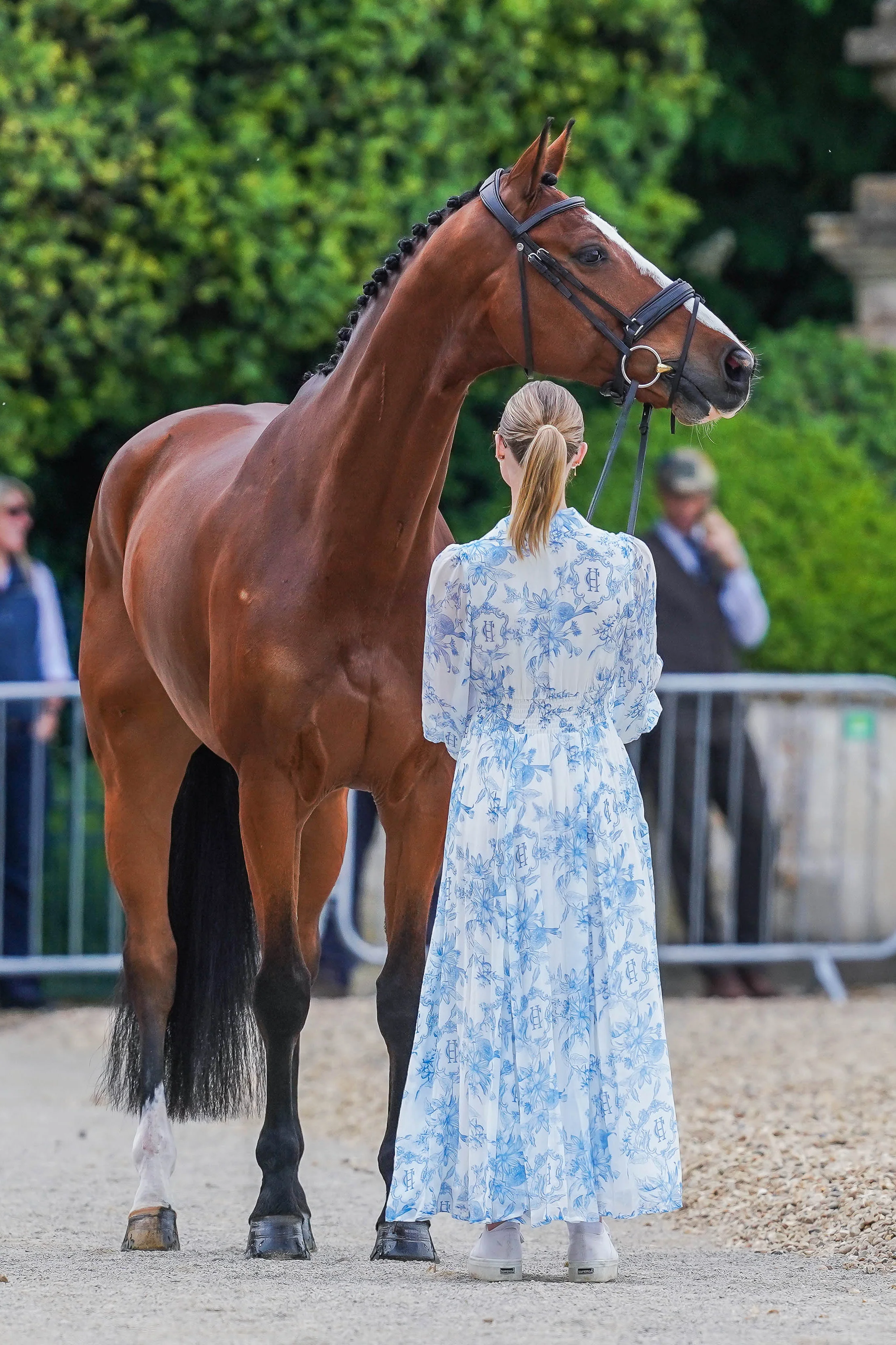 Cassie Sanger’s Badminton Trot Up 1 Paros Dress Look - Image 2