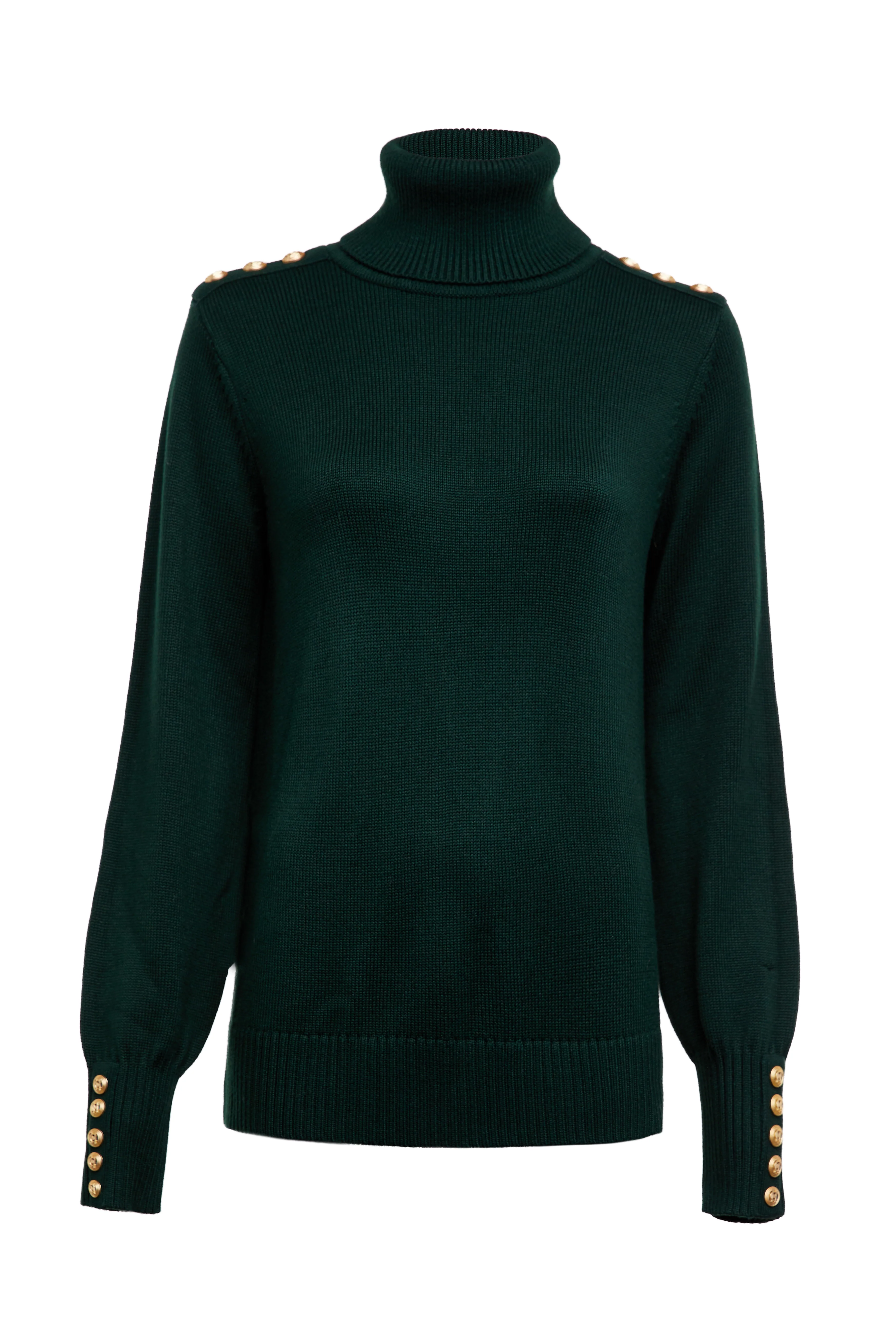 Chamonix Roll Neck Knit (Emerald) - Image 10