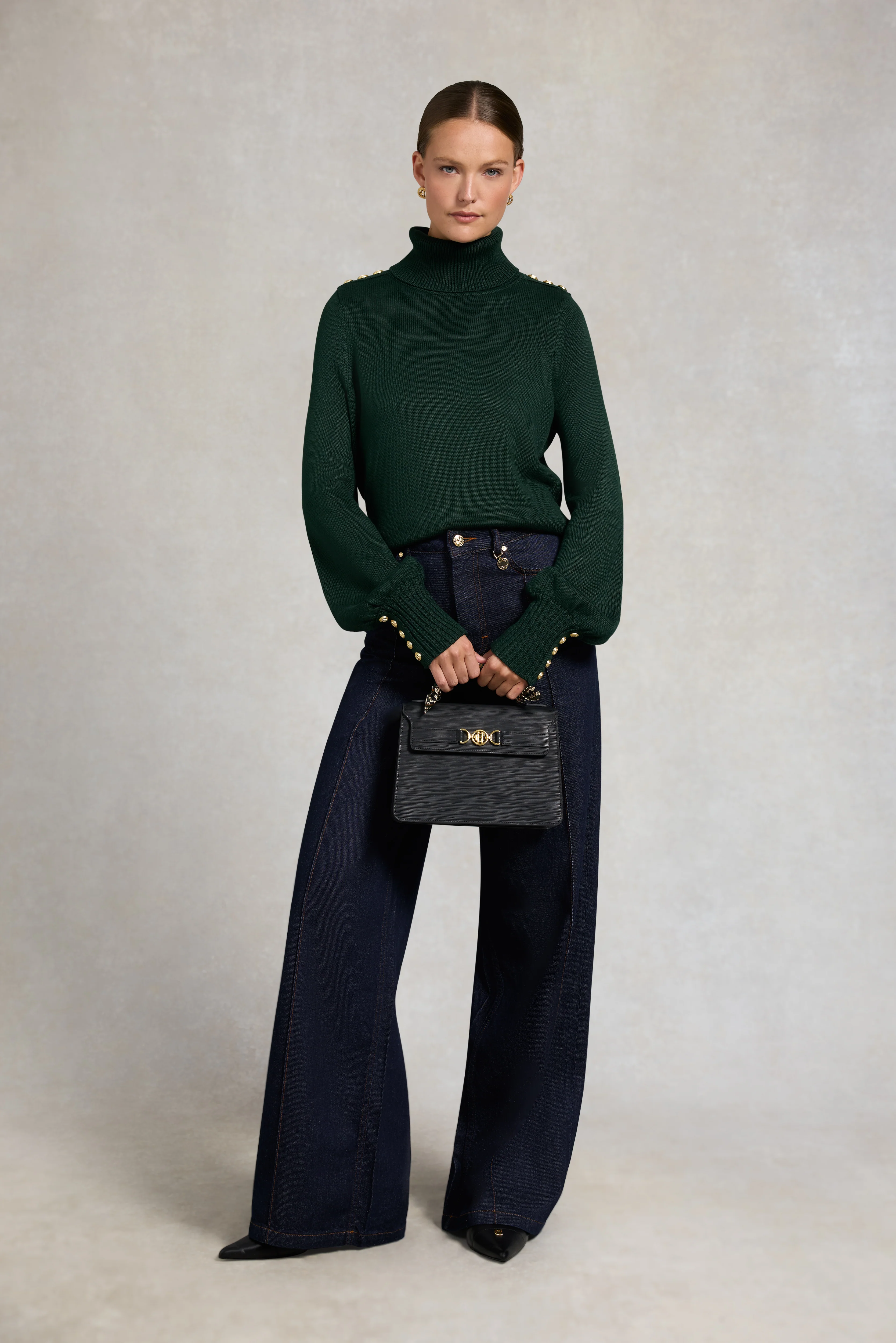 Chamonix Roll Neck Knit (Emerald) - Image 3