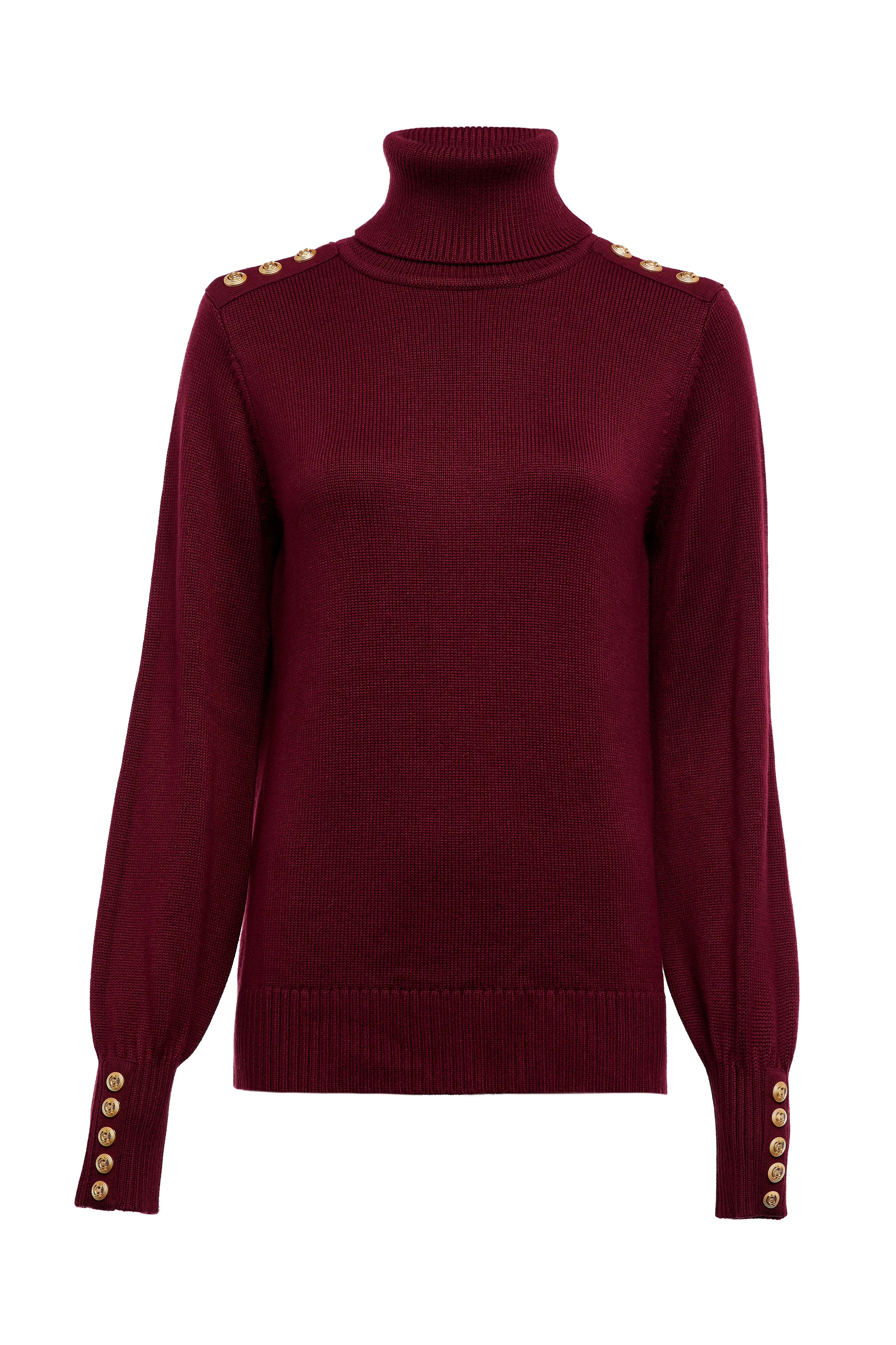 Chamonix Roll Neck Knit (Wine) - Image 4