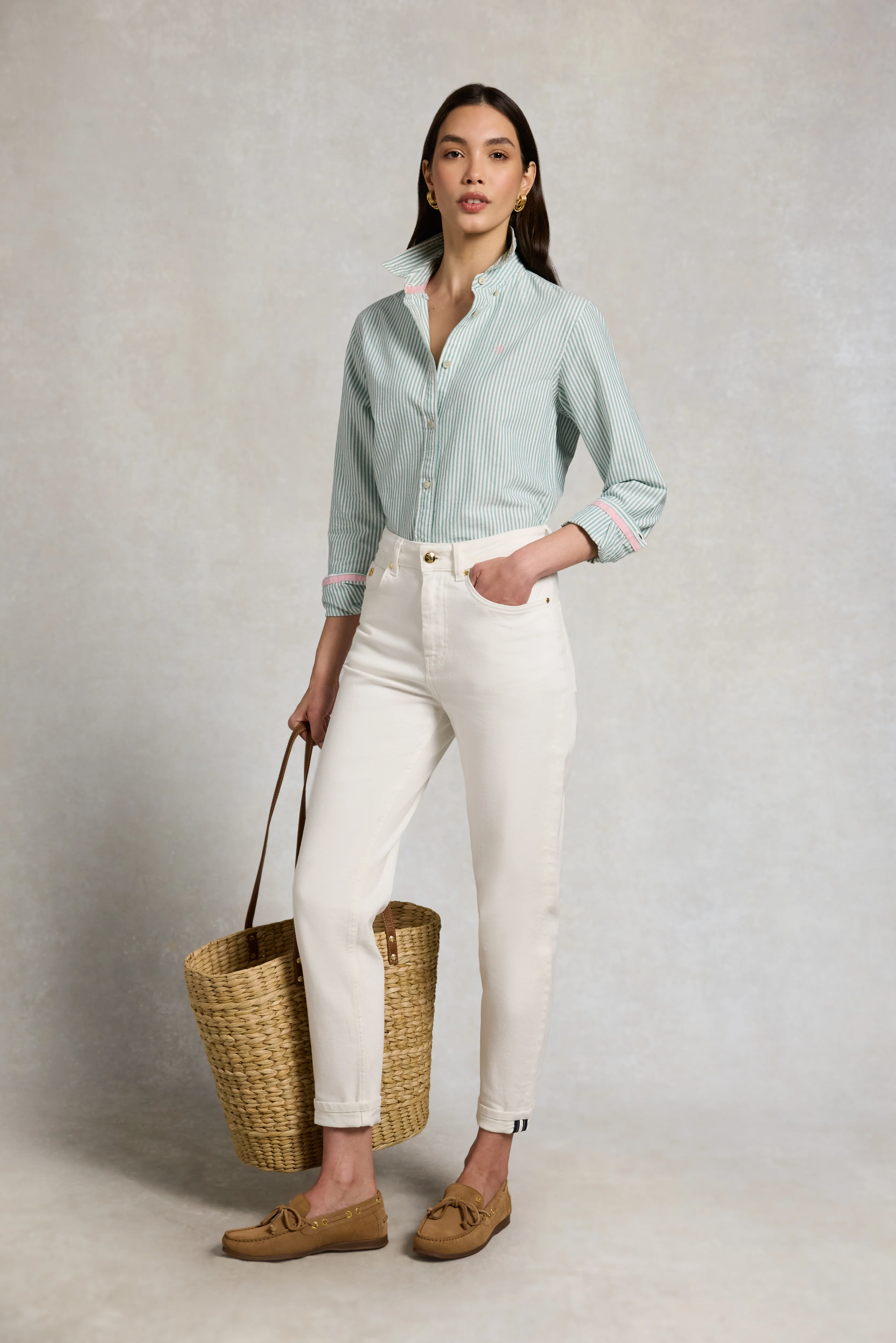 Chantilly Slim Jean (White) - Image 4