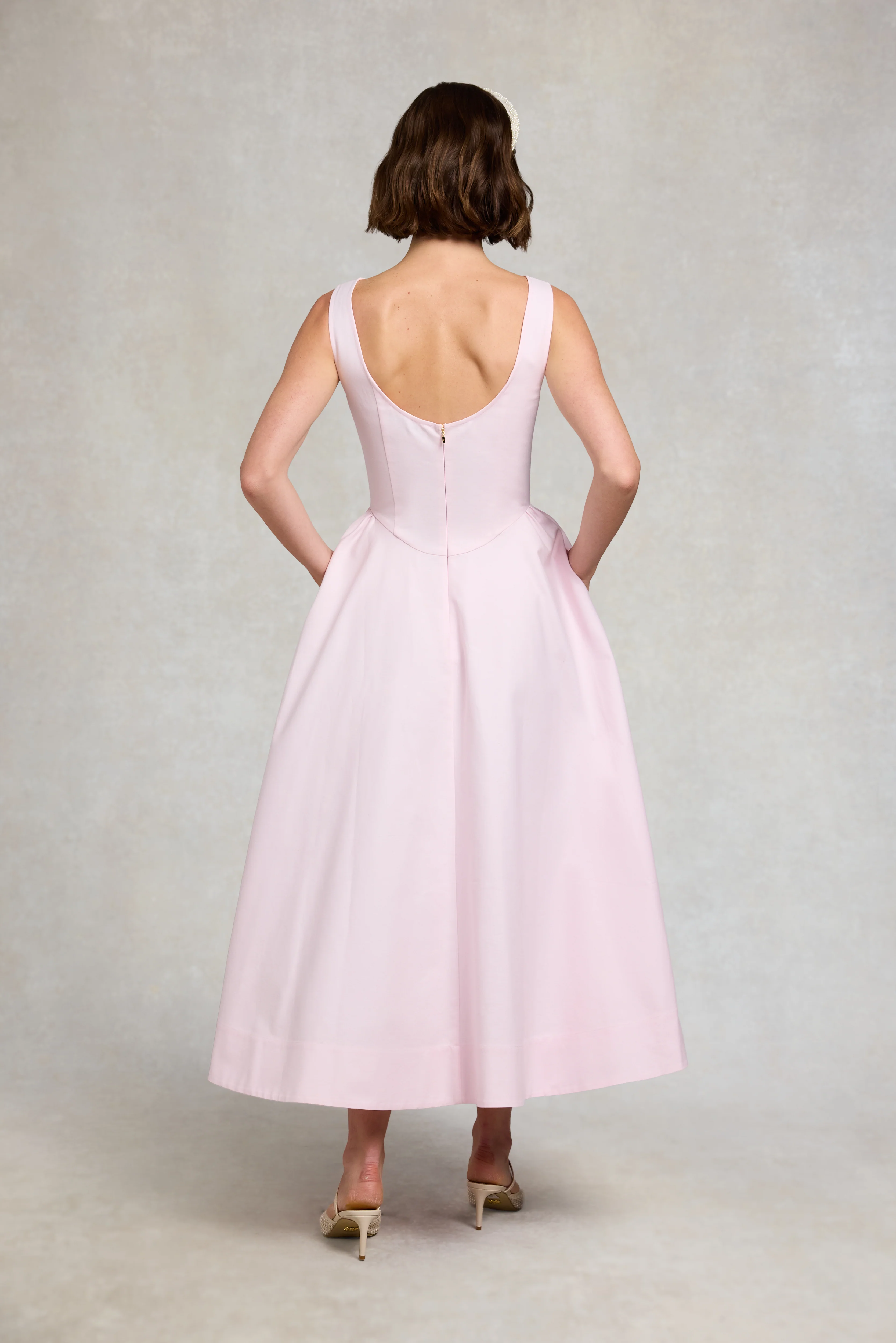 Chatsworth Woven Dress (Blush) - Image 8