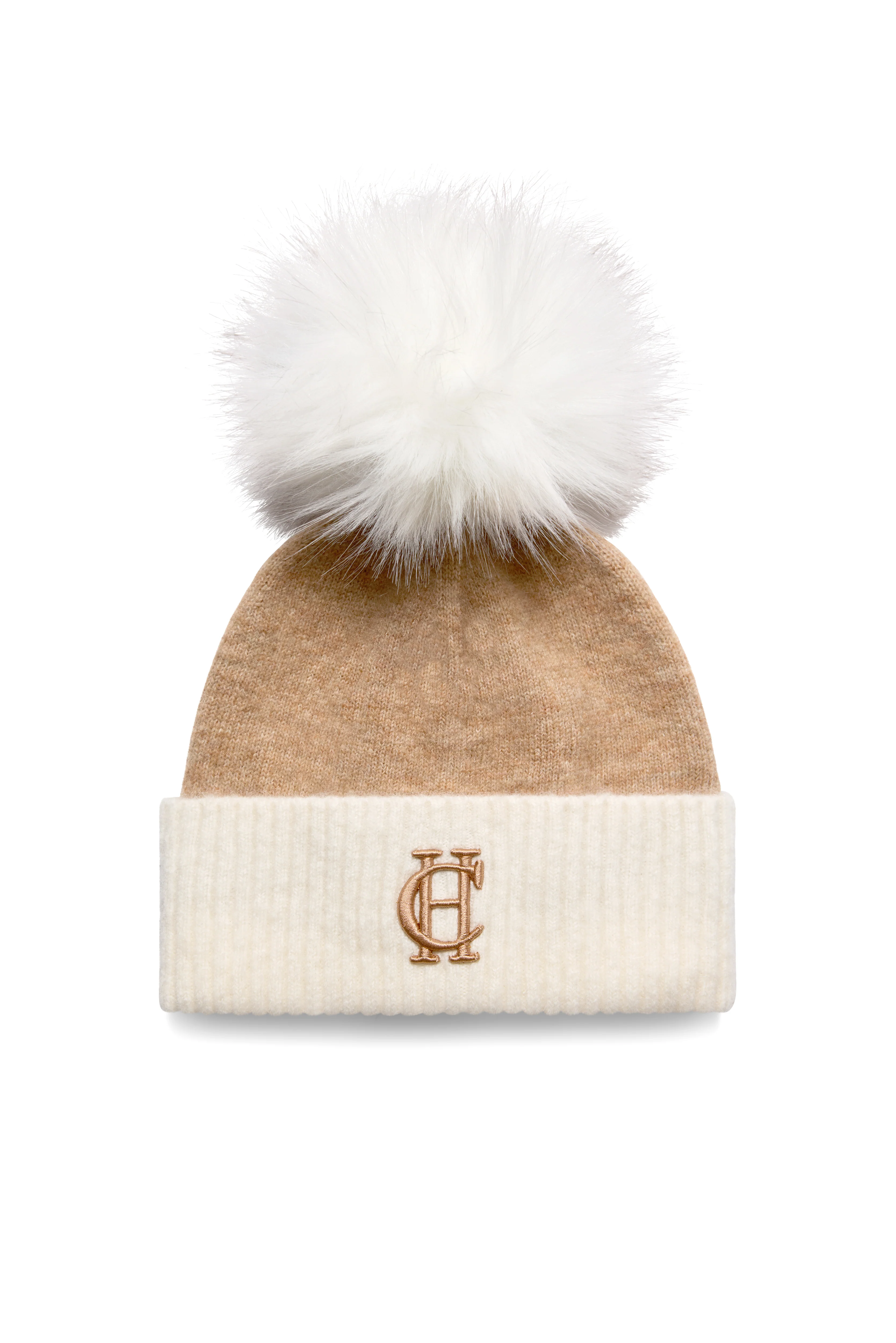 Chelsea Bobble Hat & Glove Set (Camel) - Image 2
