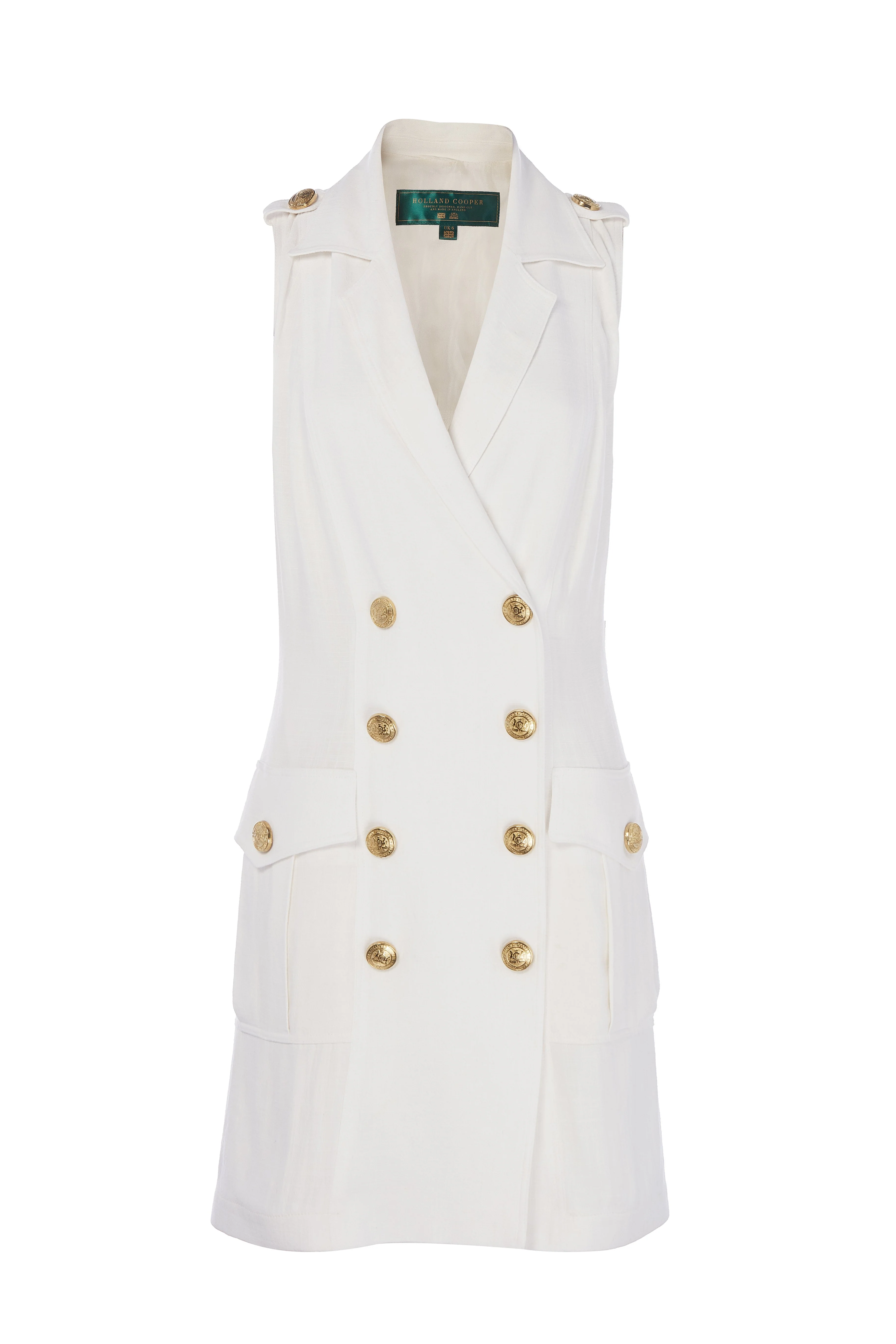 Chelsea Dress (Oyster Linen) - Image 4