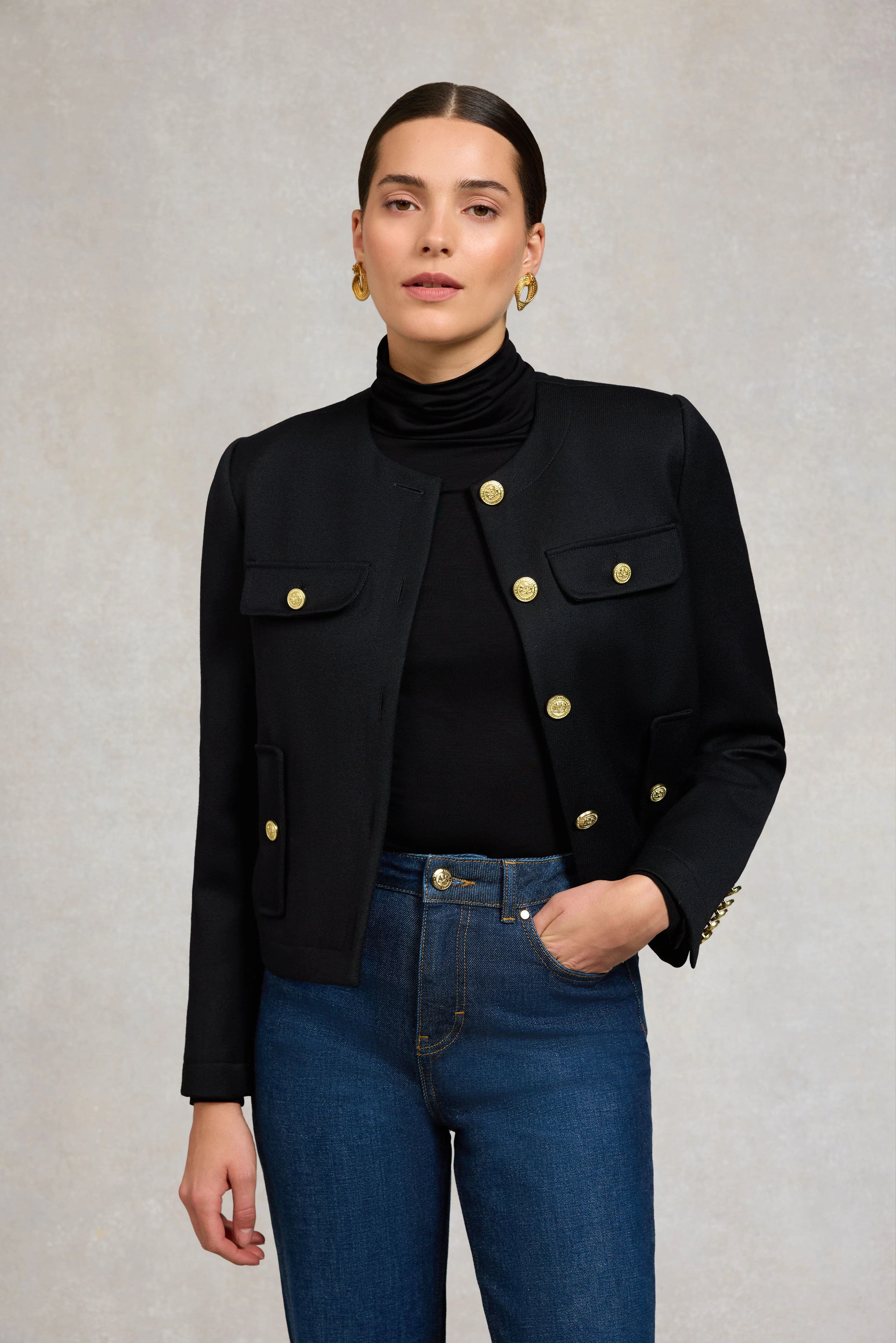 Chelsea Jacket (Black Twill)