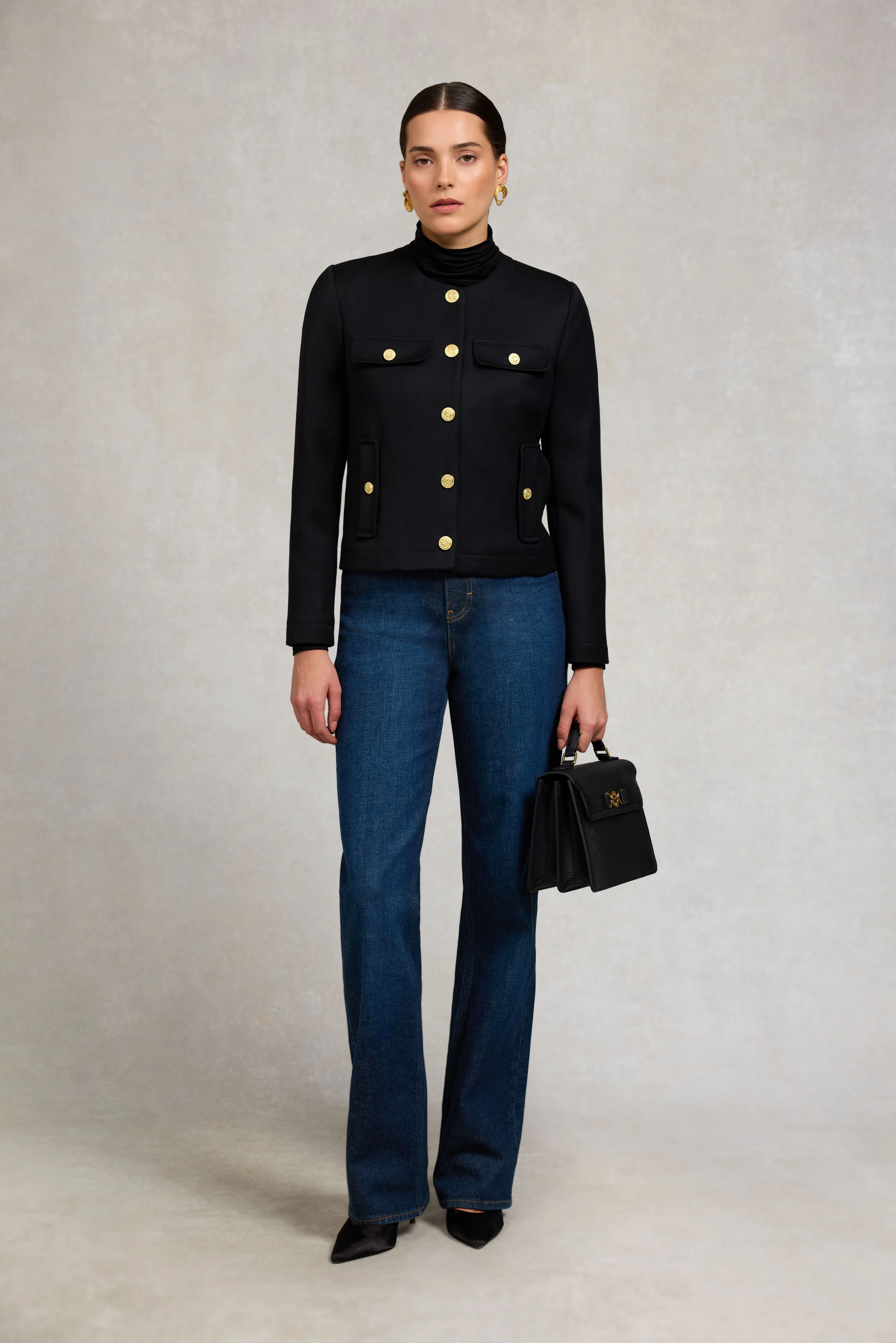 Chelsea Jacket (Black Twill) - Image 2