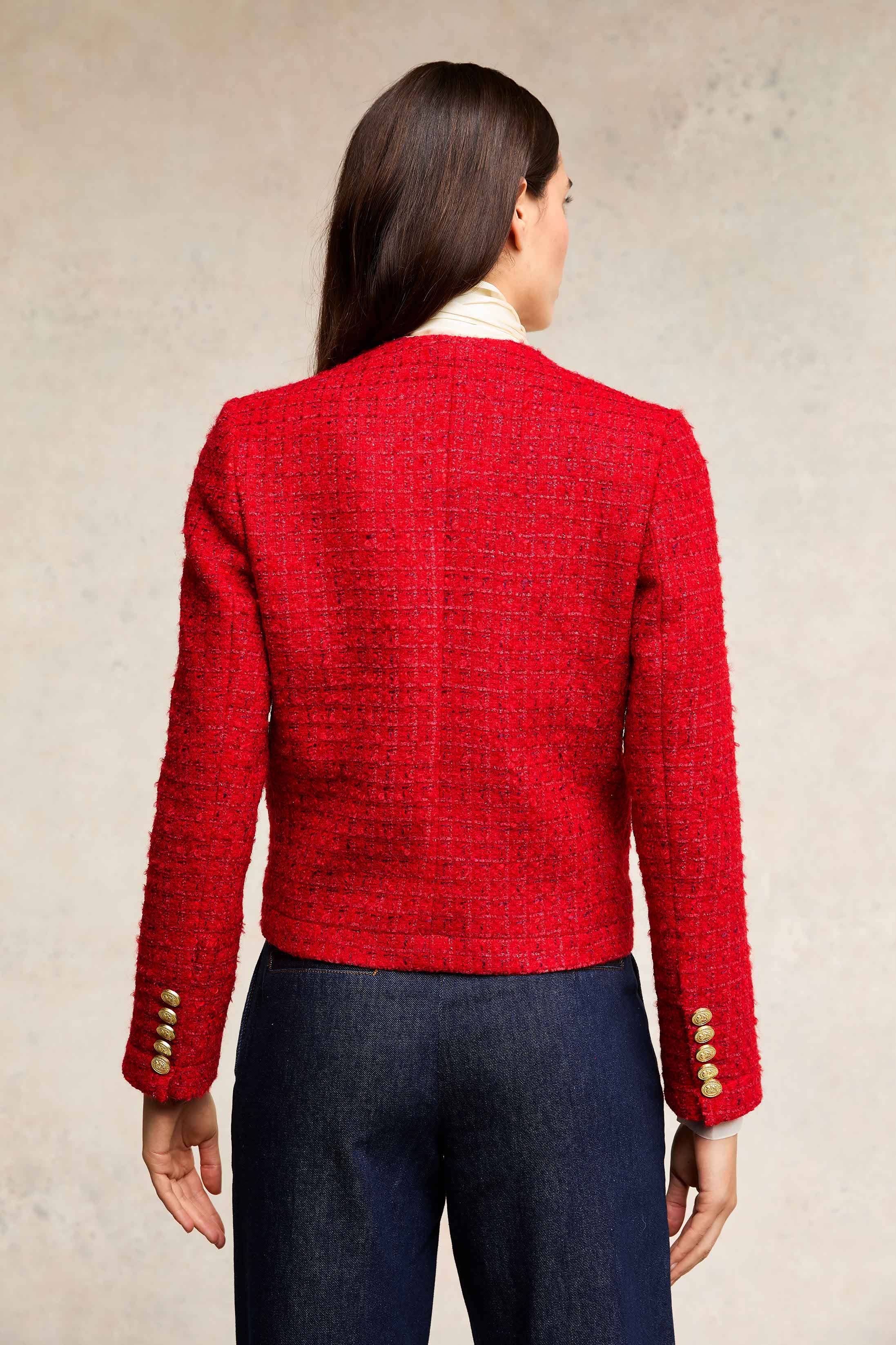 Chelsea Jacket (Red Boucle) - Image 2