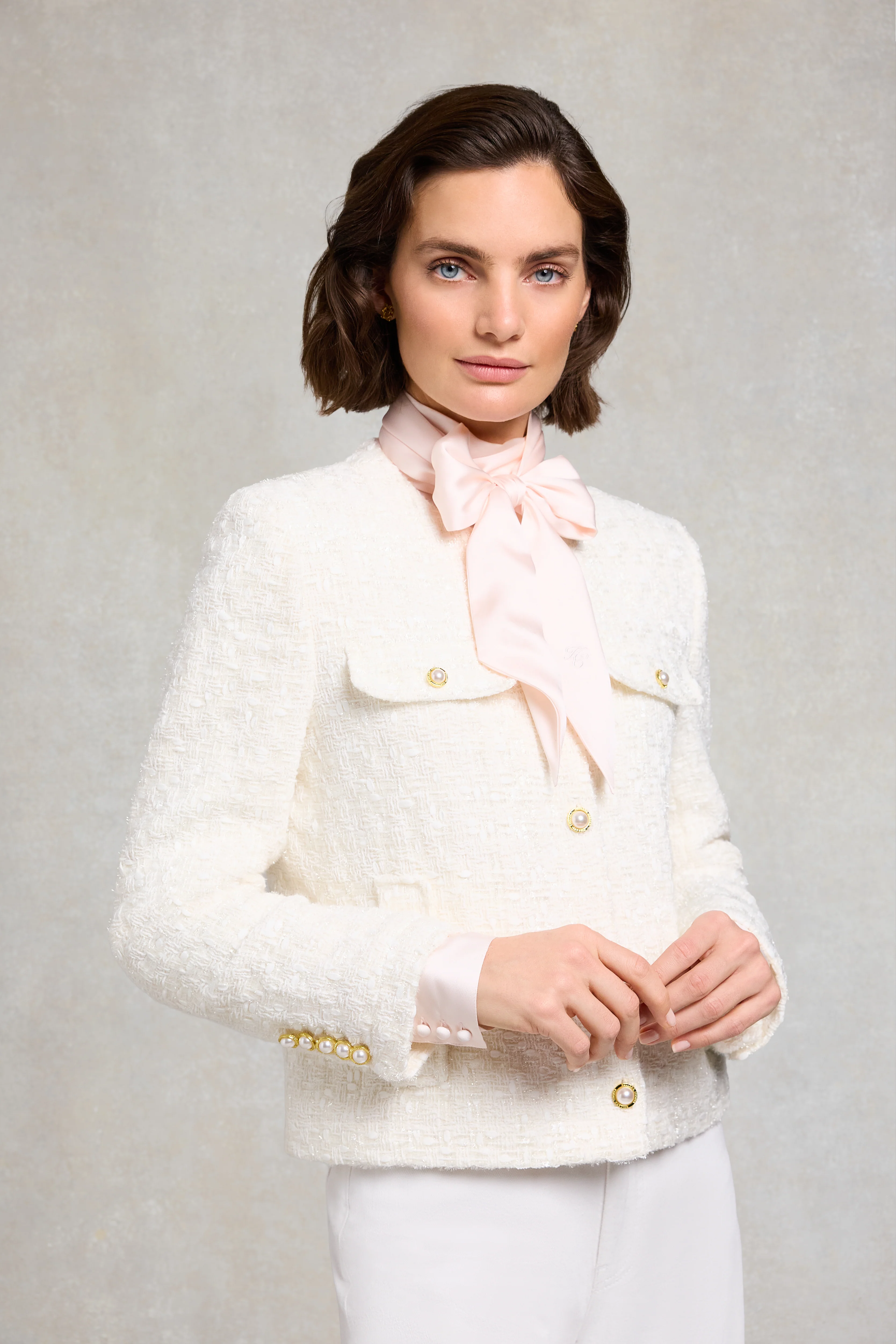 Chelsea Jacket (White Sparkle Boucle)
