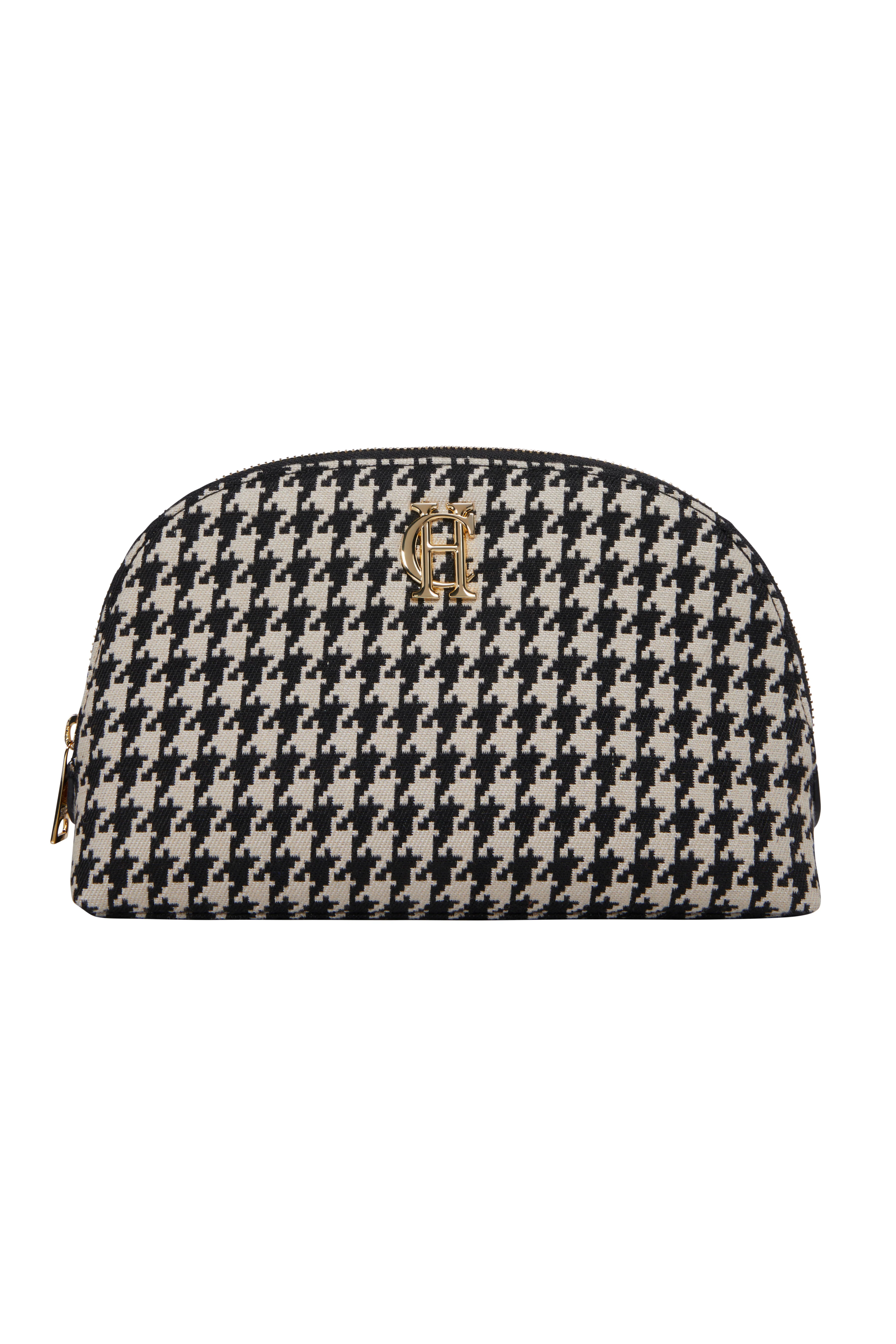 Chelsea Makeup Bag (Ecru Houndstooth) - Image 3