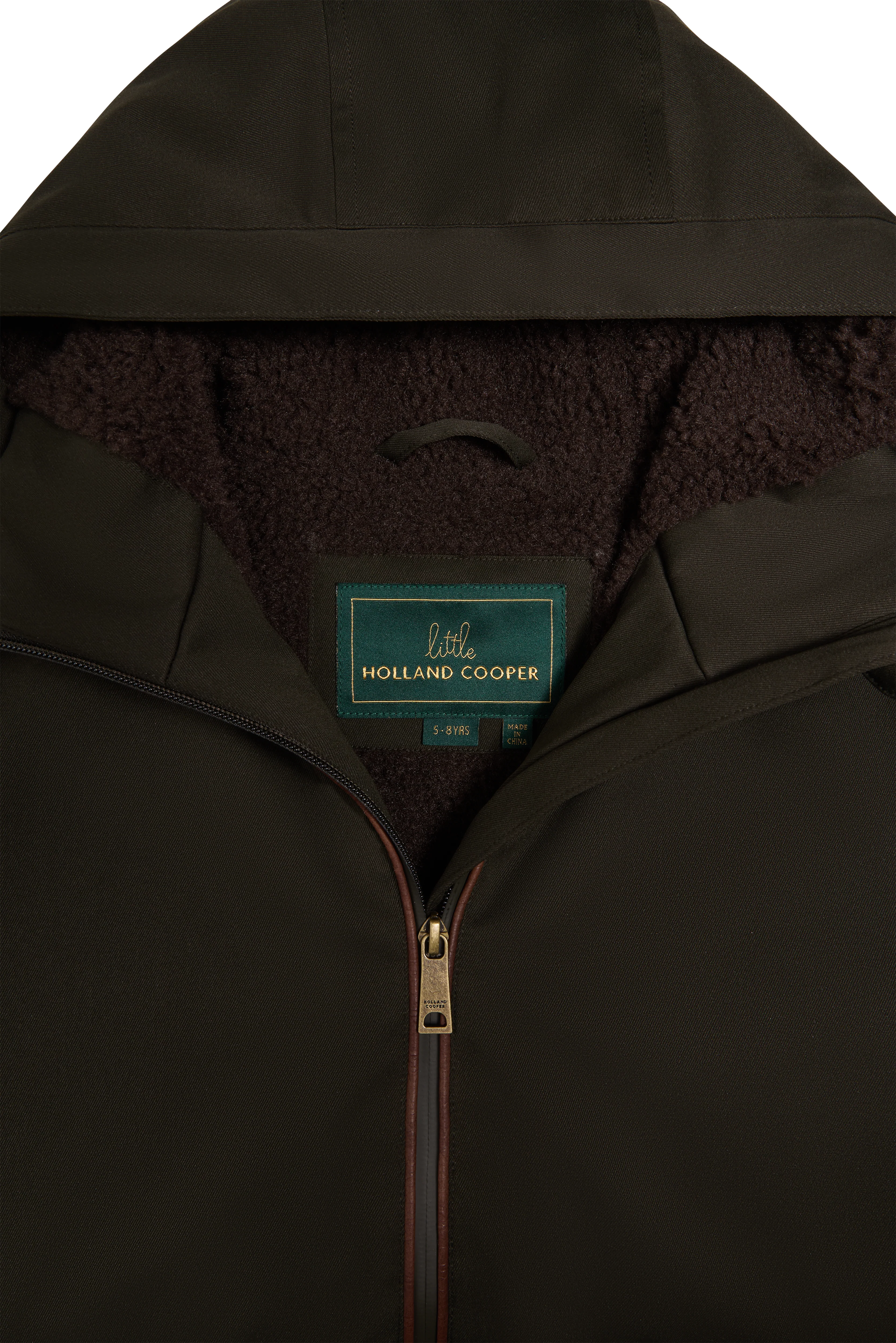 Children's Oversized Waterproof Coat (Khaki) - Image 6