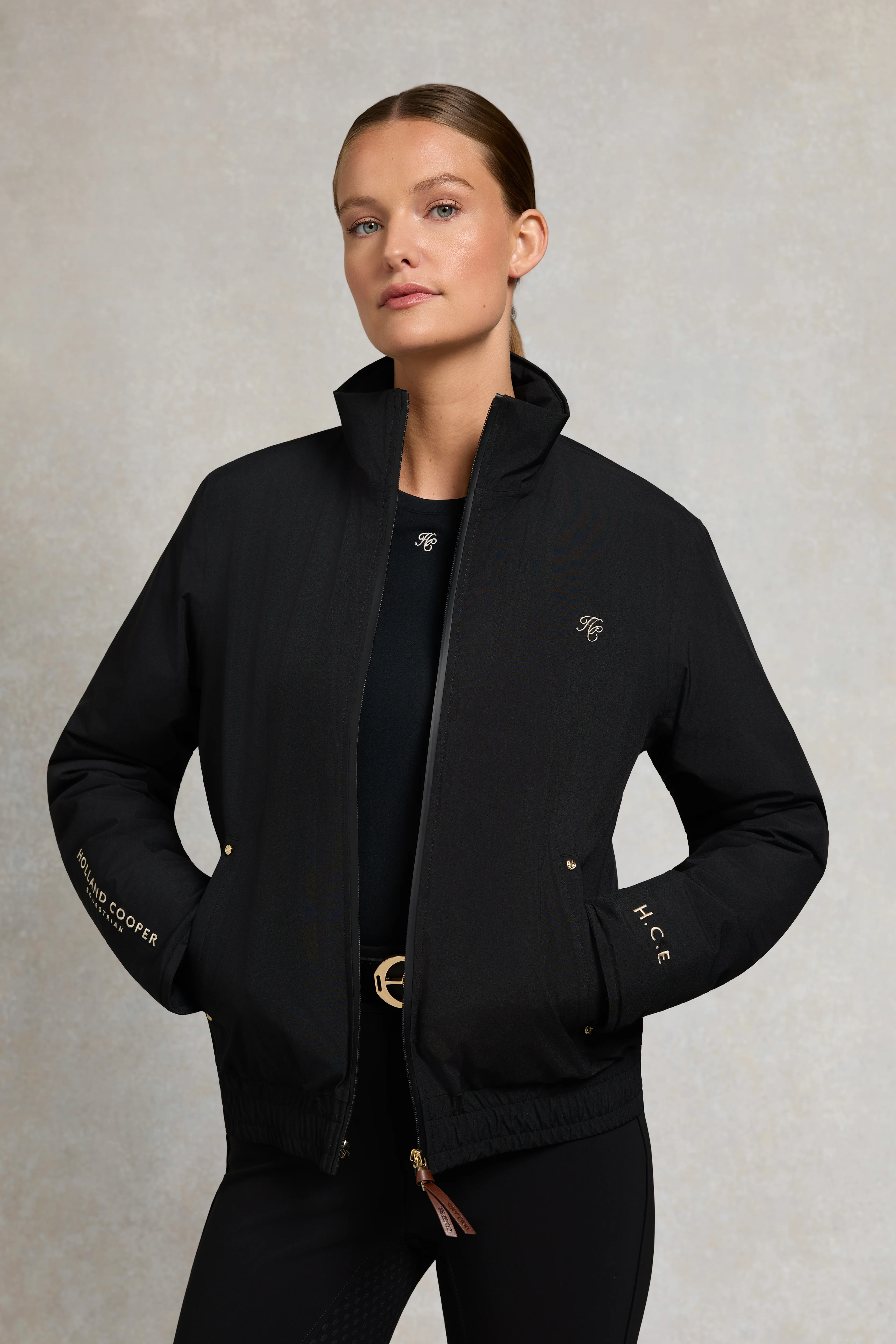 Chiltern Bomber Jacket (Black) - Image 9