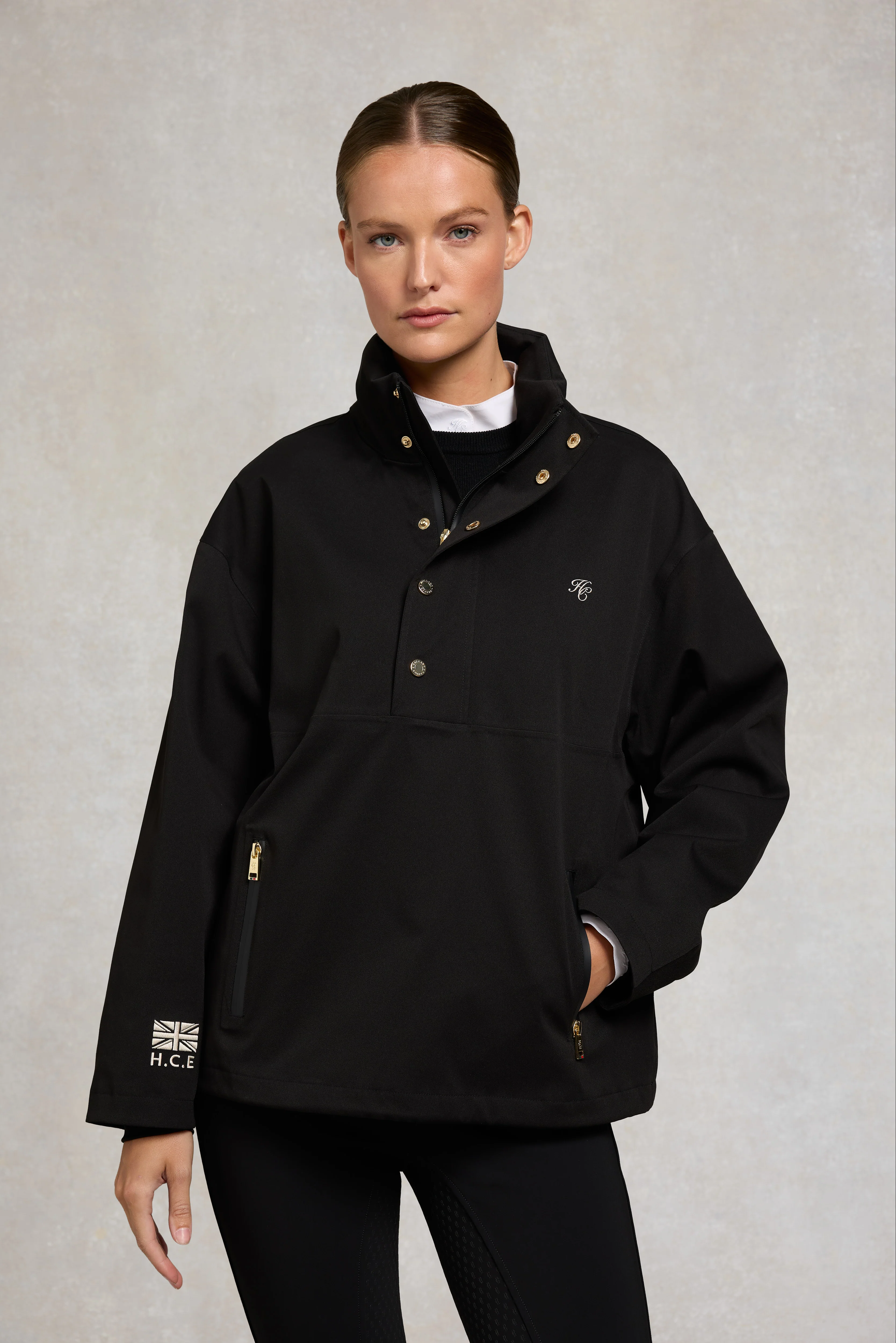 Chiltern Waterproof Quarter Zip Jacket (Black)