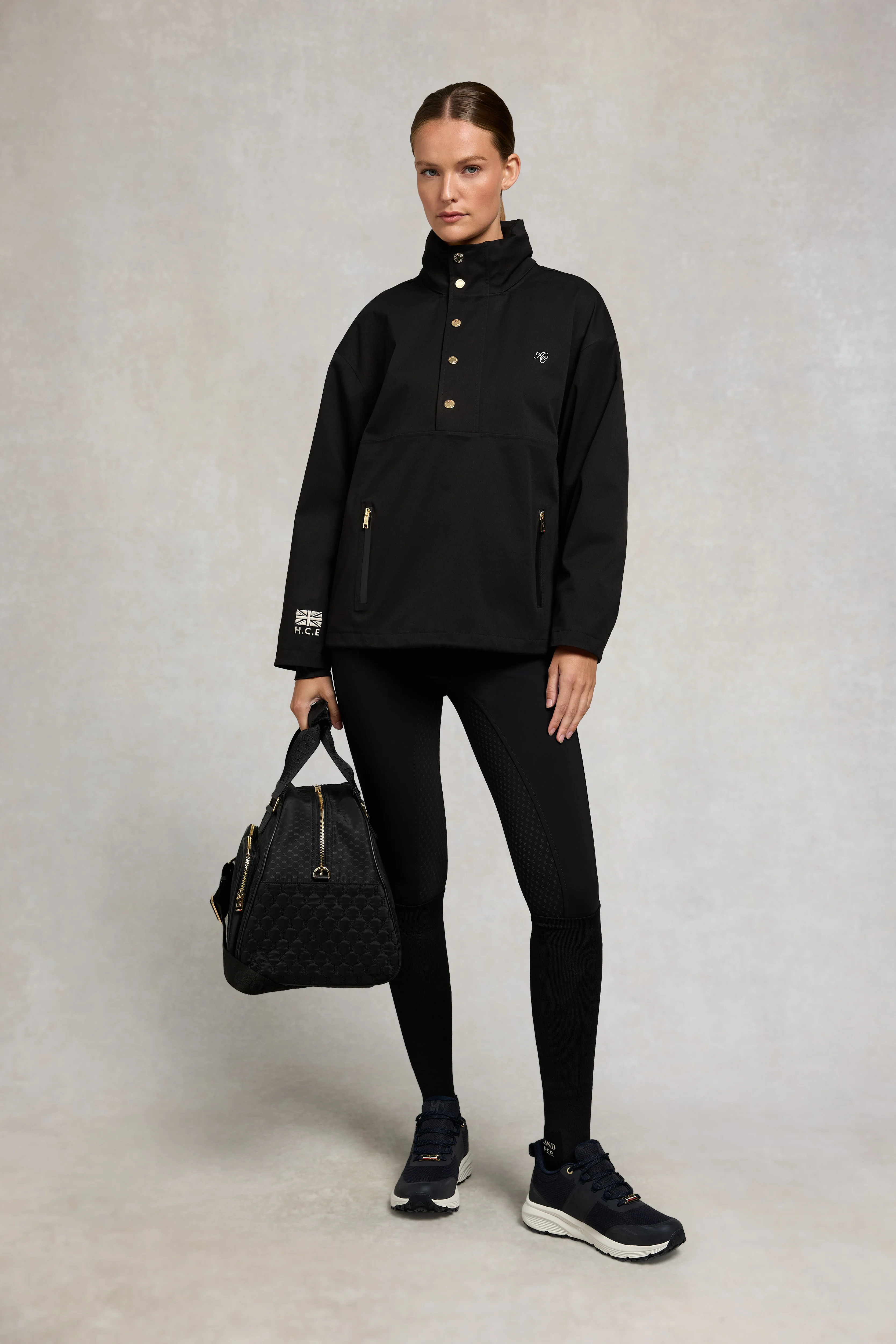 Chiltern Waterproof Quarter Zip Jacket (Black) - Image 3